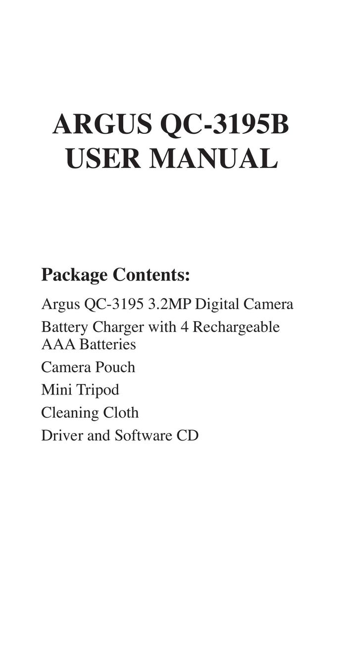 Argus Camera QC-3195B IP Phone User Manual