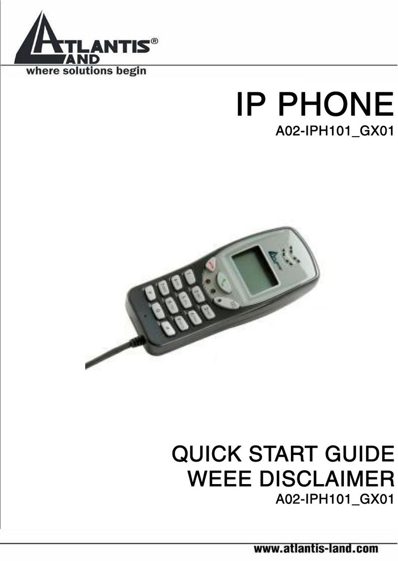 Atlantis Land A02-IPH101_GX01 IP Phone User Manual
