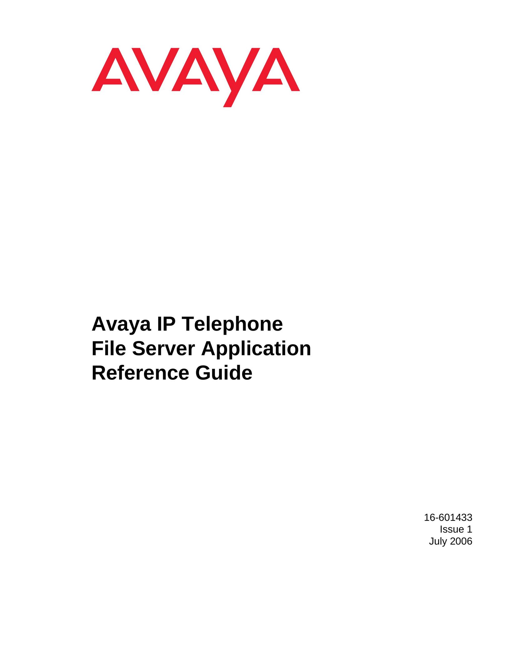 Avaya 16-601433 IP Phone User Manual