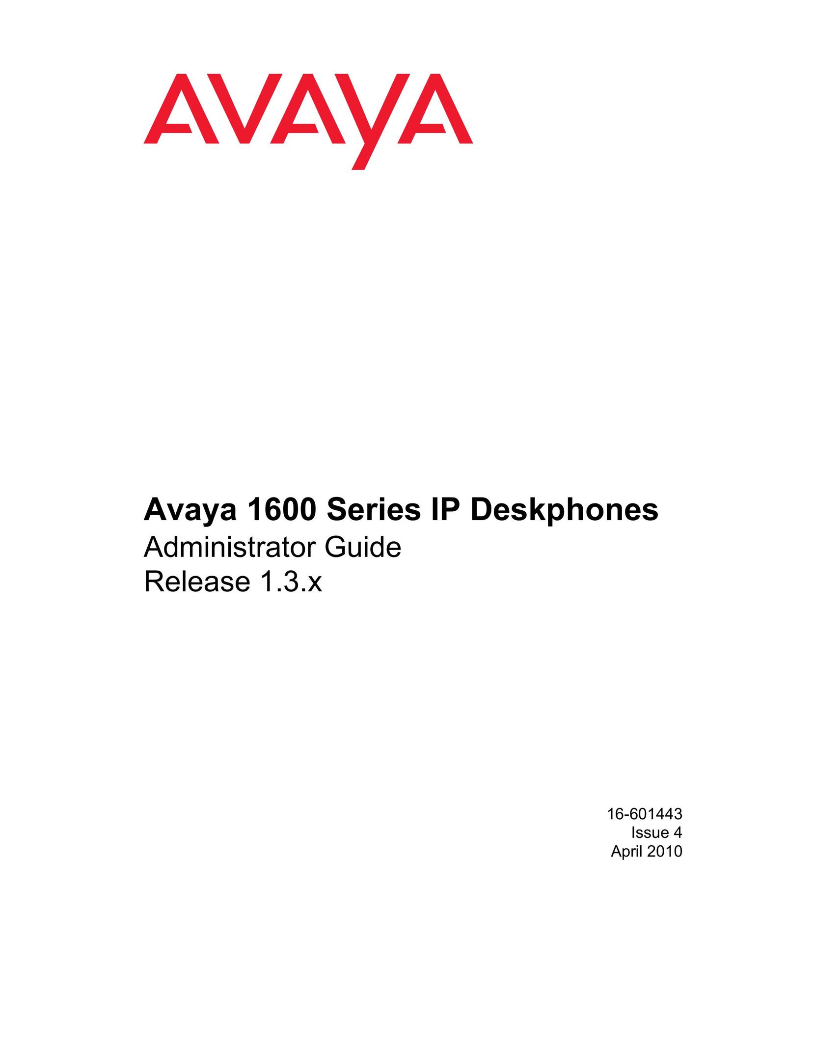 Avaya 1600 Series IP Phone User Manual