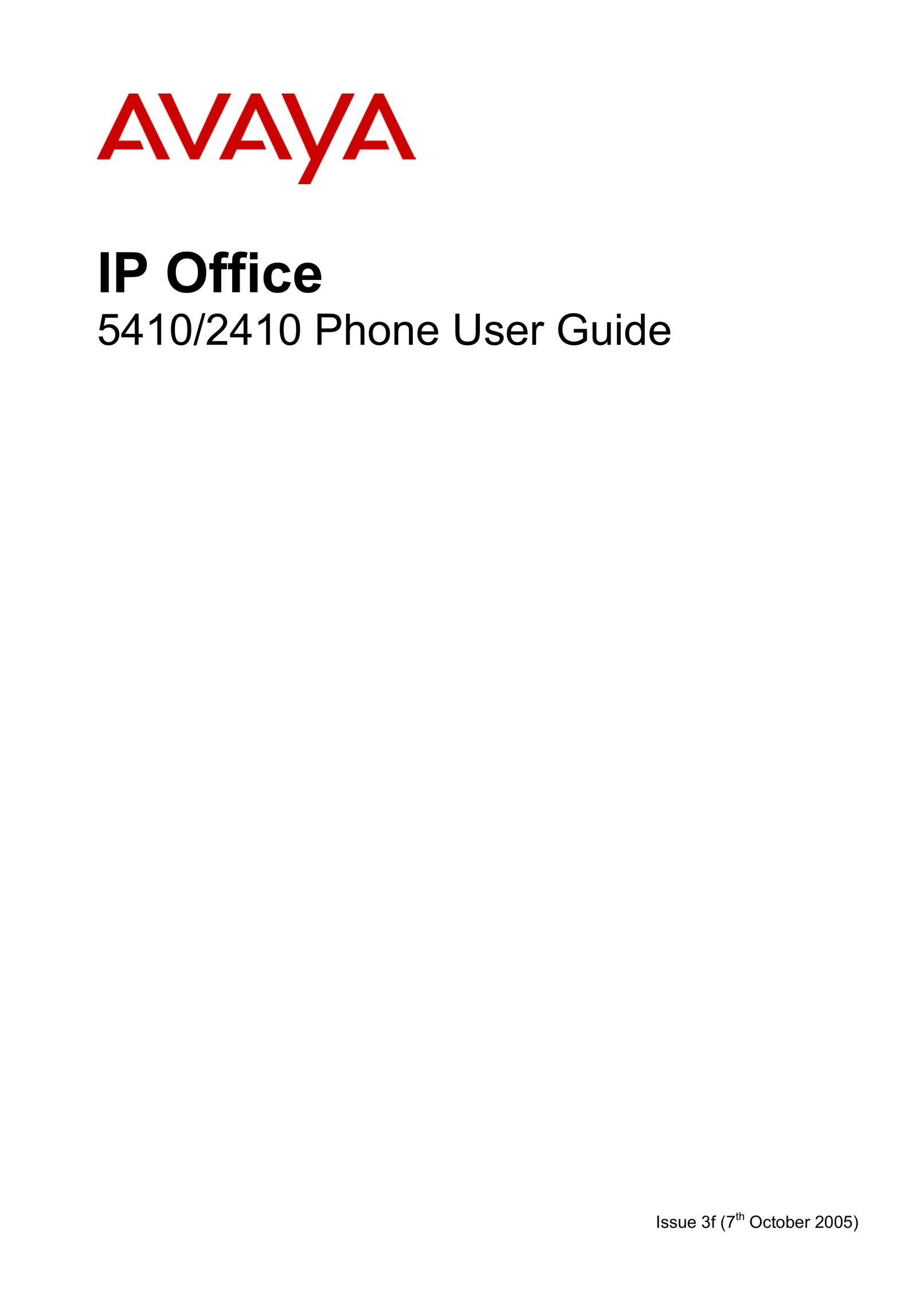 Avaya 2410 IP Phone User Manual