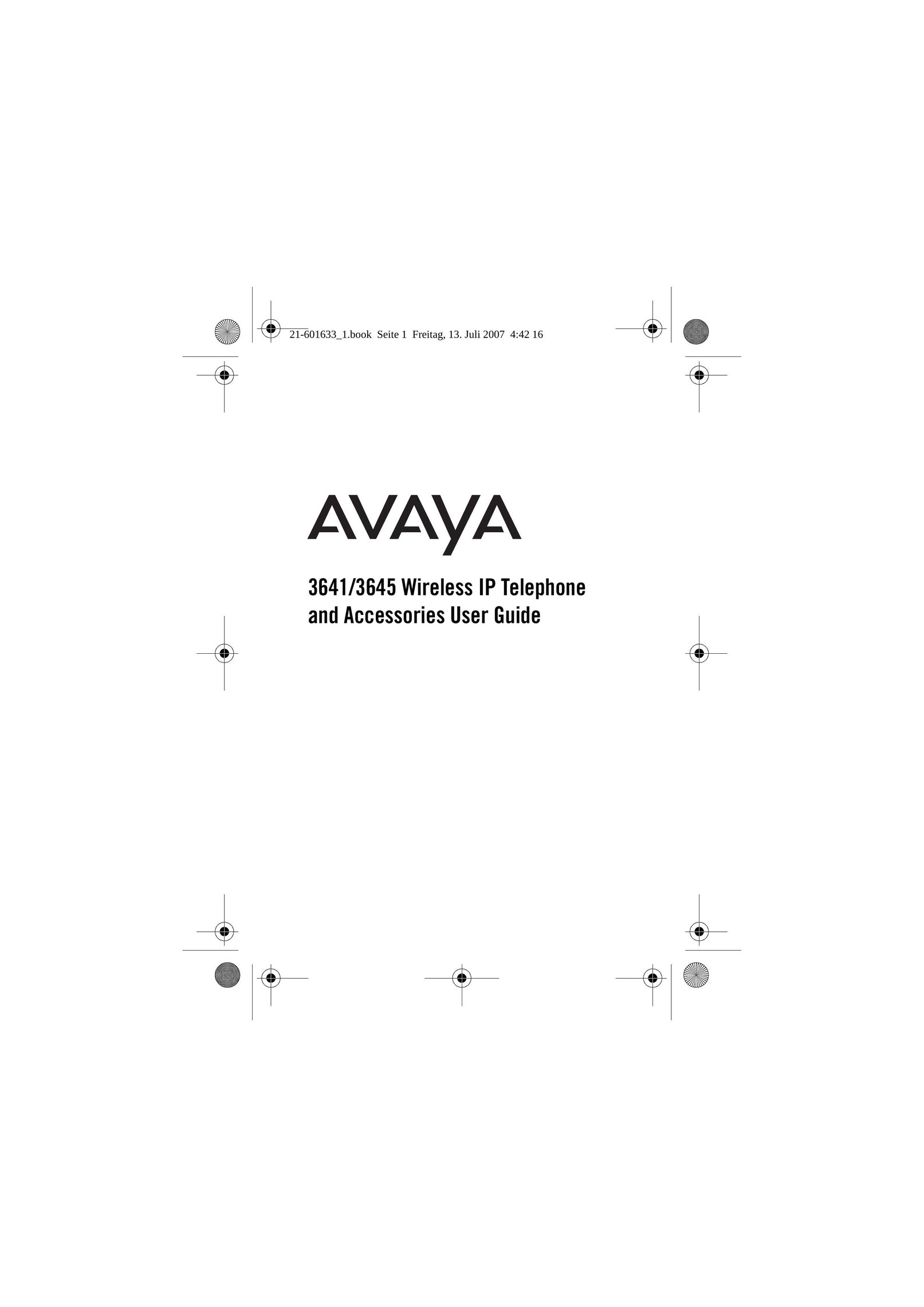 Avaya 3645 IP Phone User Manual