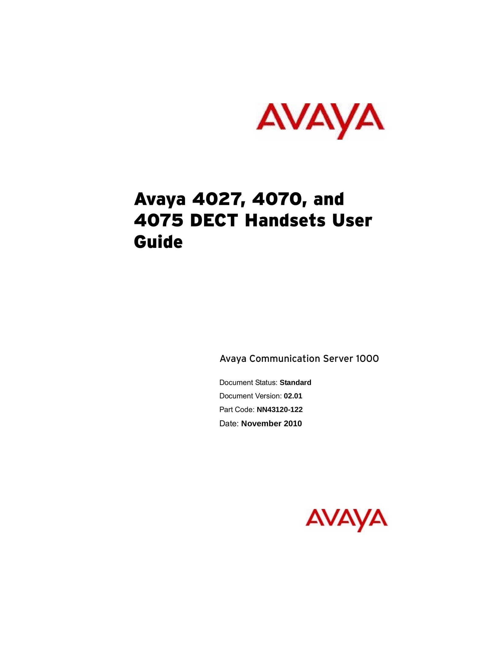 Avaya 4070 IP Phone User Manual