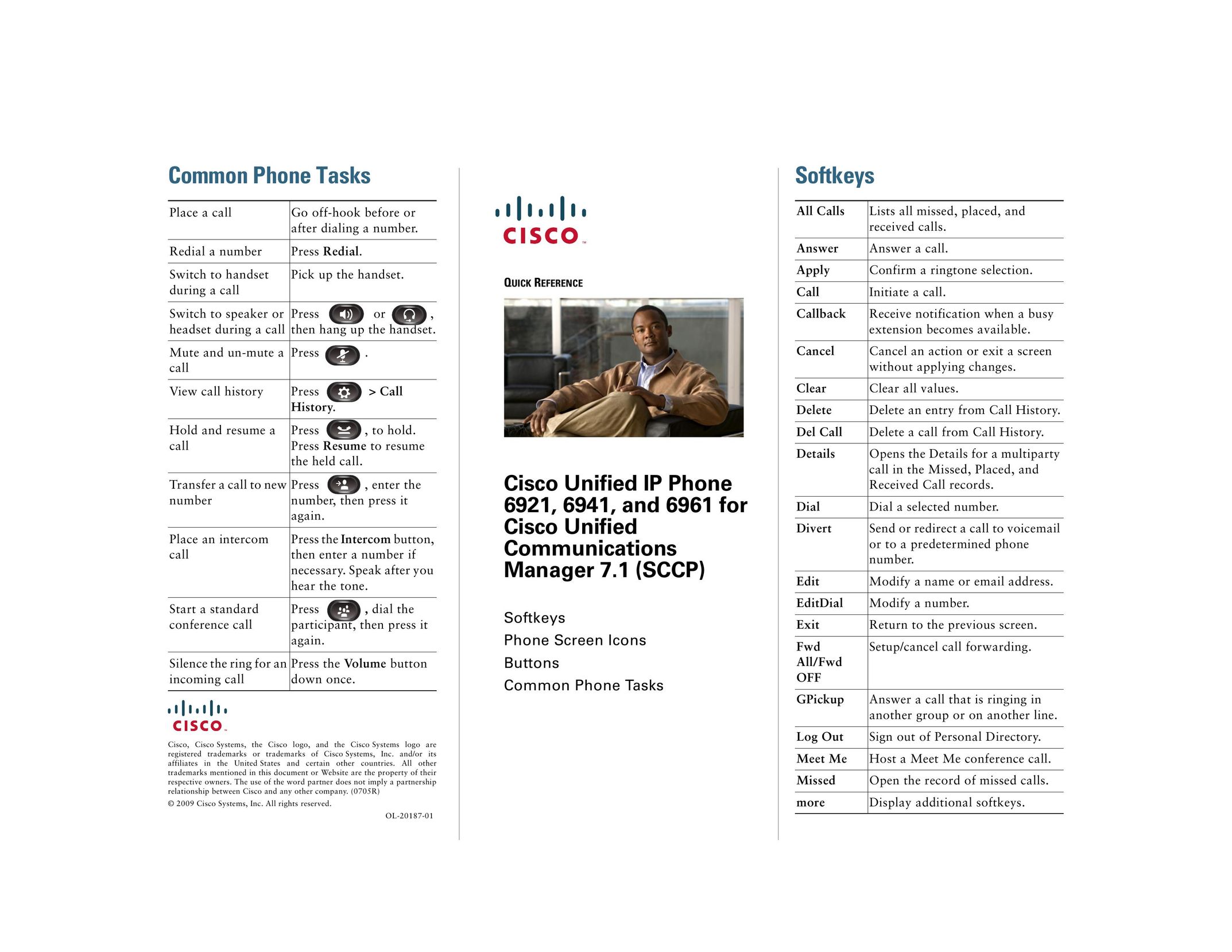 Cisco Systems 6961 IP Phone User Manual