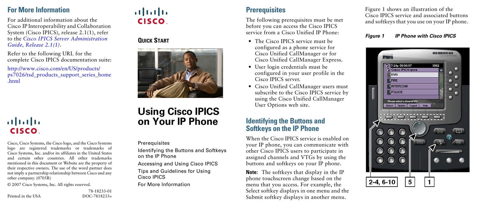 Cisco Systems 78-18233-01 IP Phone User Manual
