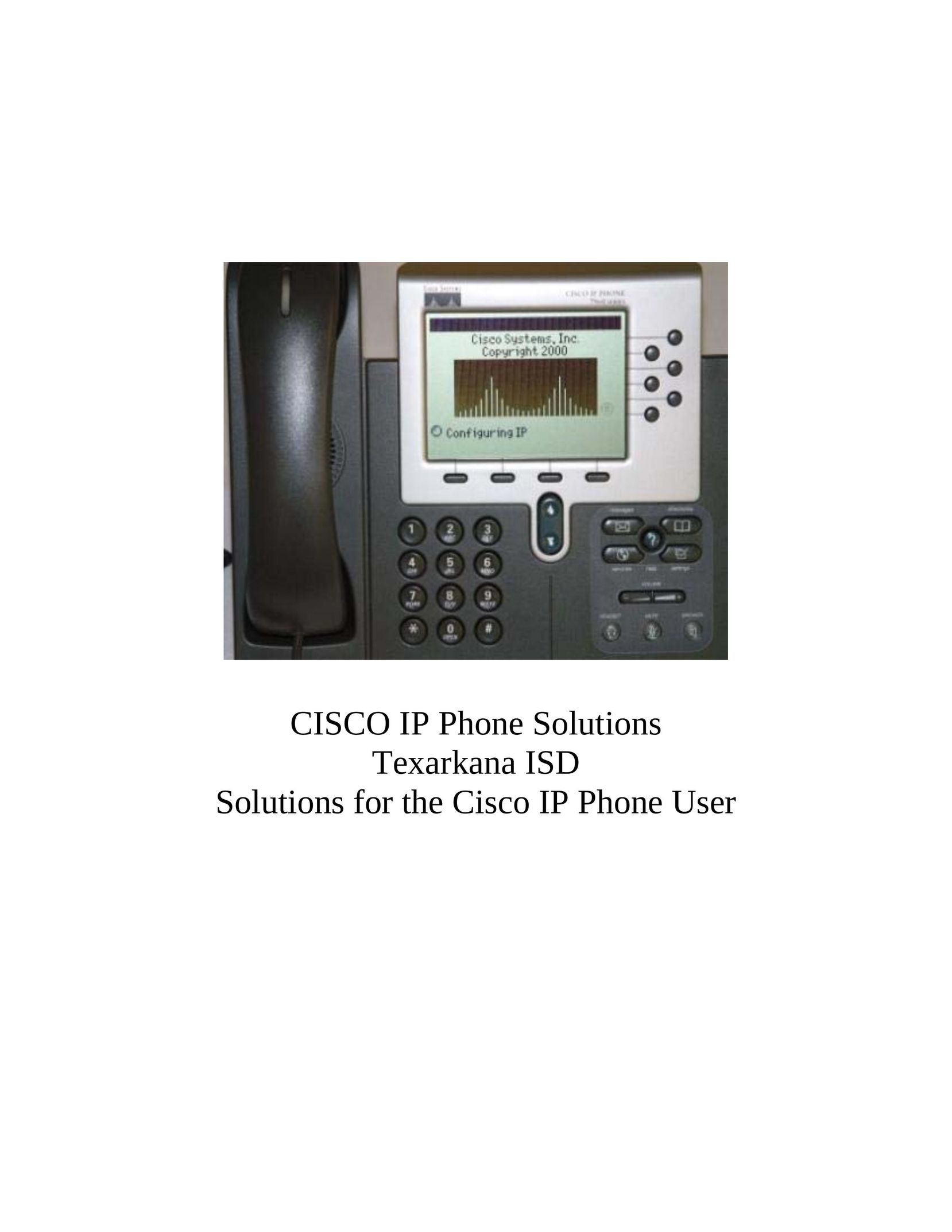 Cisco Systems 7900 Series IP Phone User Manual