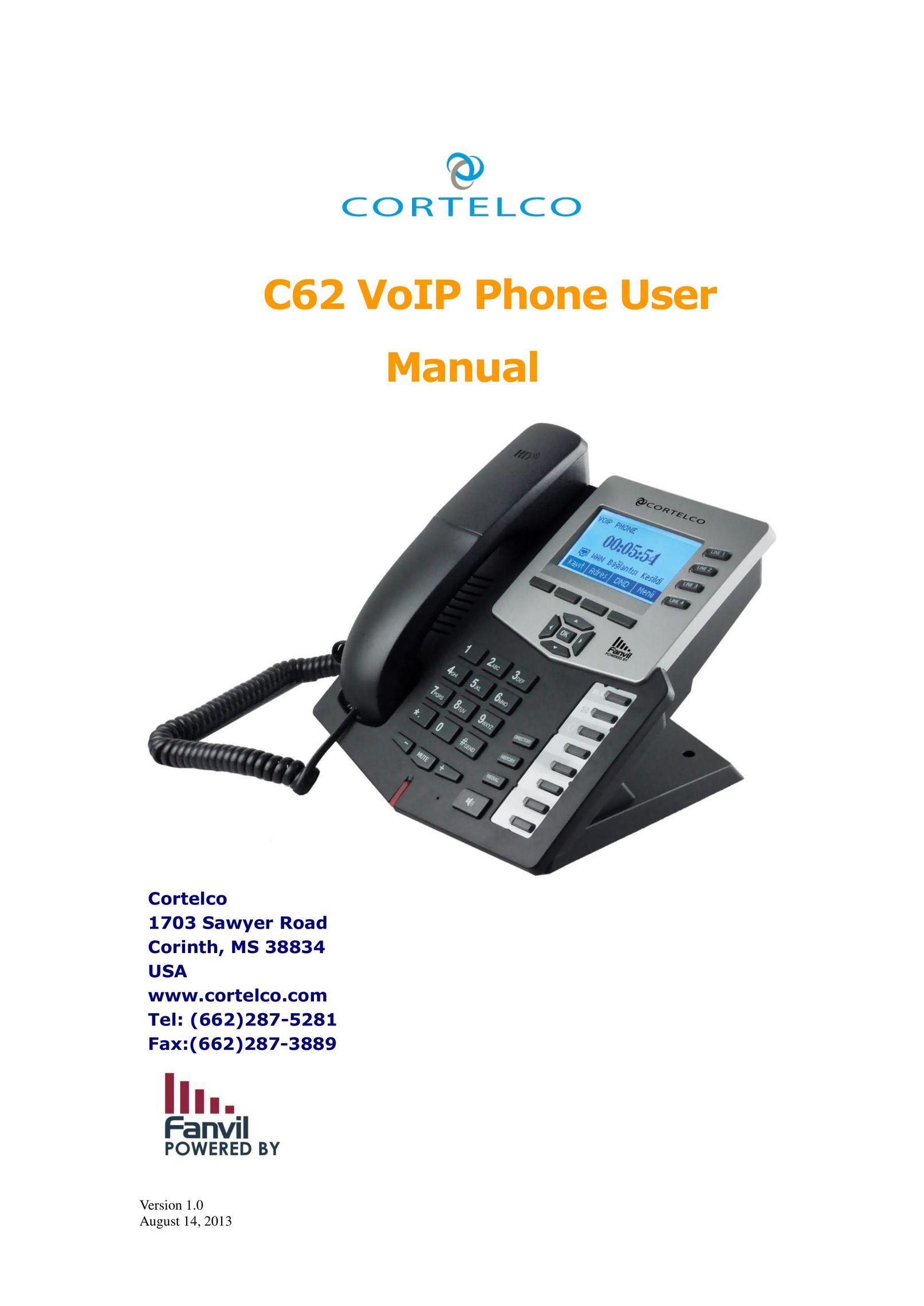 Cortelco C62 IP Phone User Manual