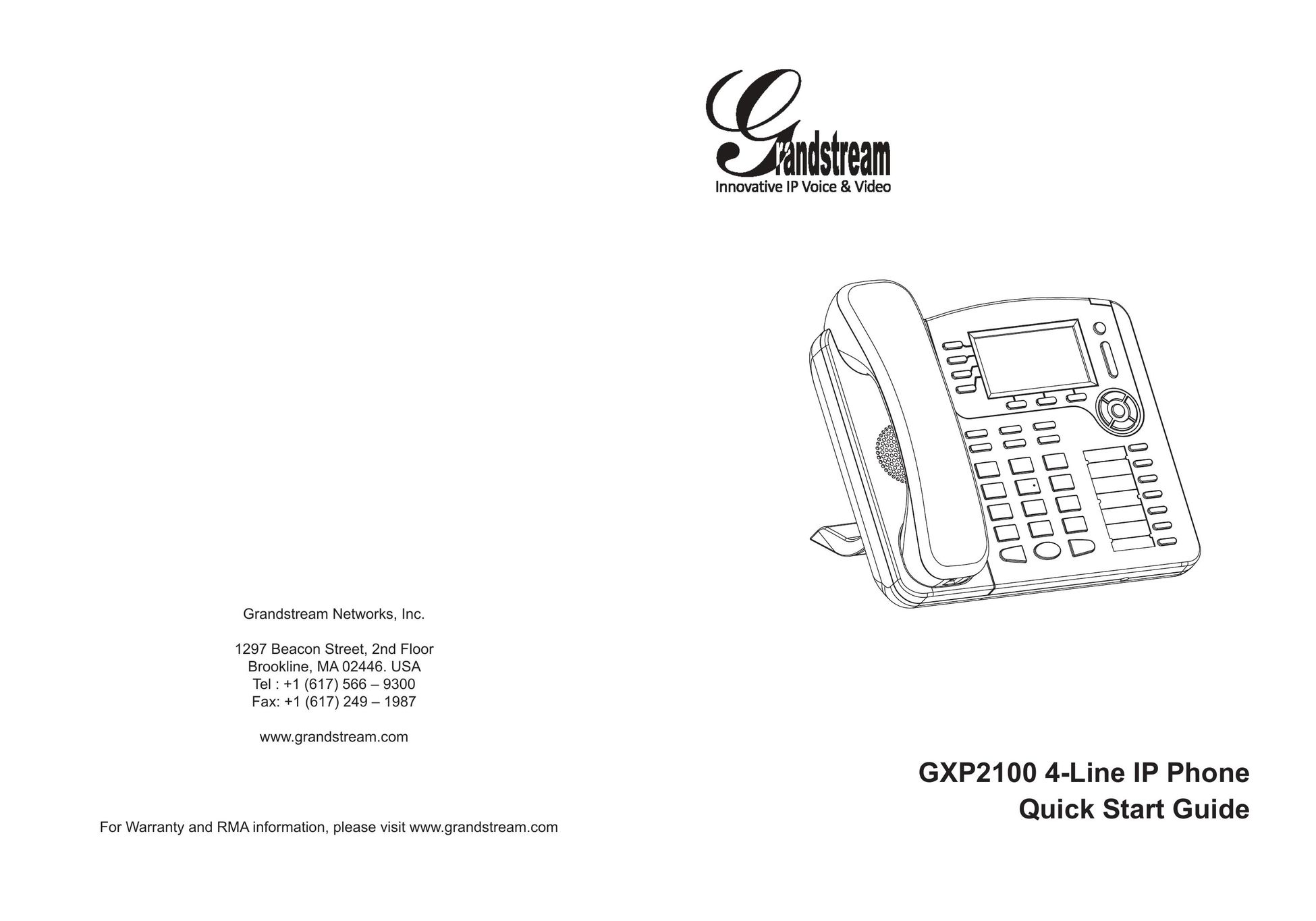 Grandstream Networks GXP2100 IP Phone User Manual