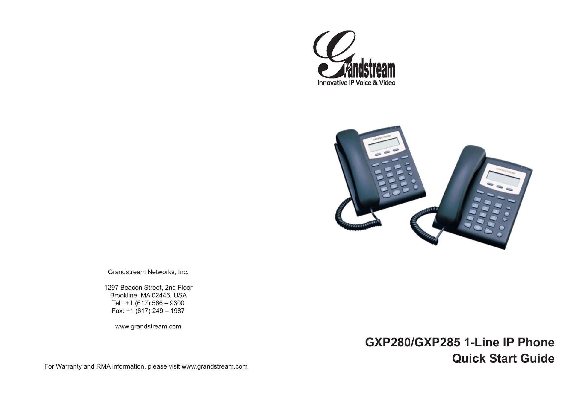 Grandstream Networks GXP280 IP Phone User Manual