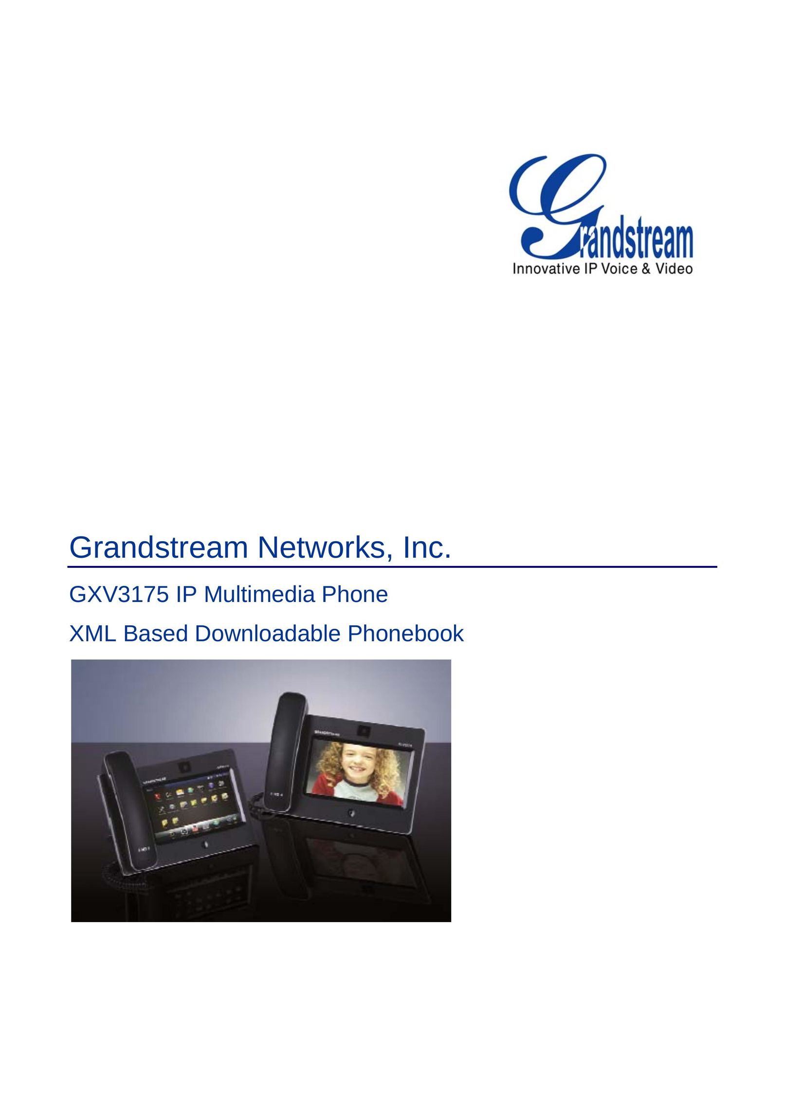 Grandstream Networks GXV3175 IP Phone User Manual