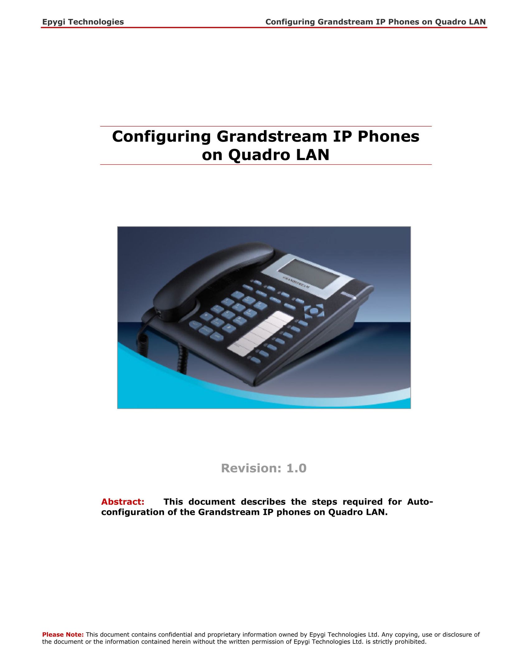 Grandstream Networks IP Phone IP Phone User Manual