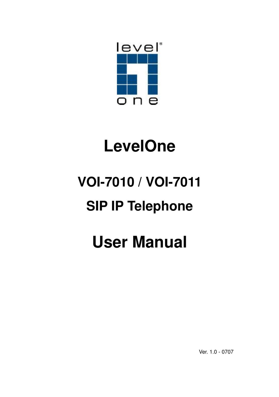 LevelOne VOI-7011 IP Phone User Manual