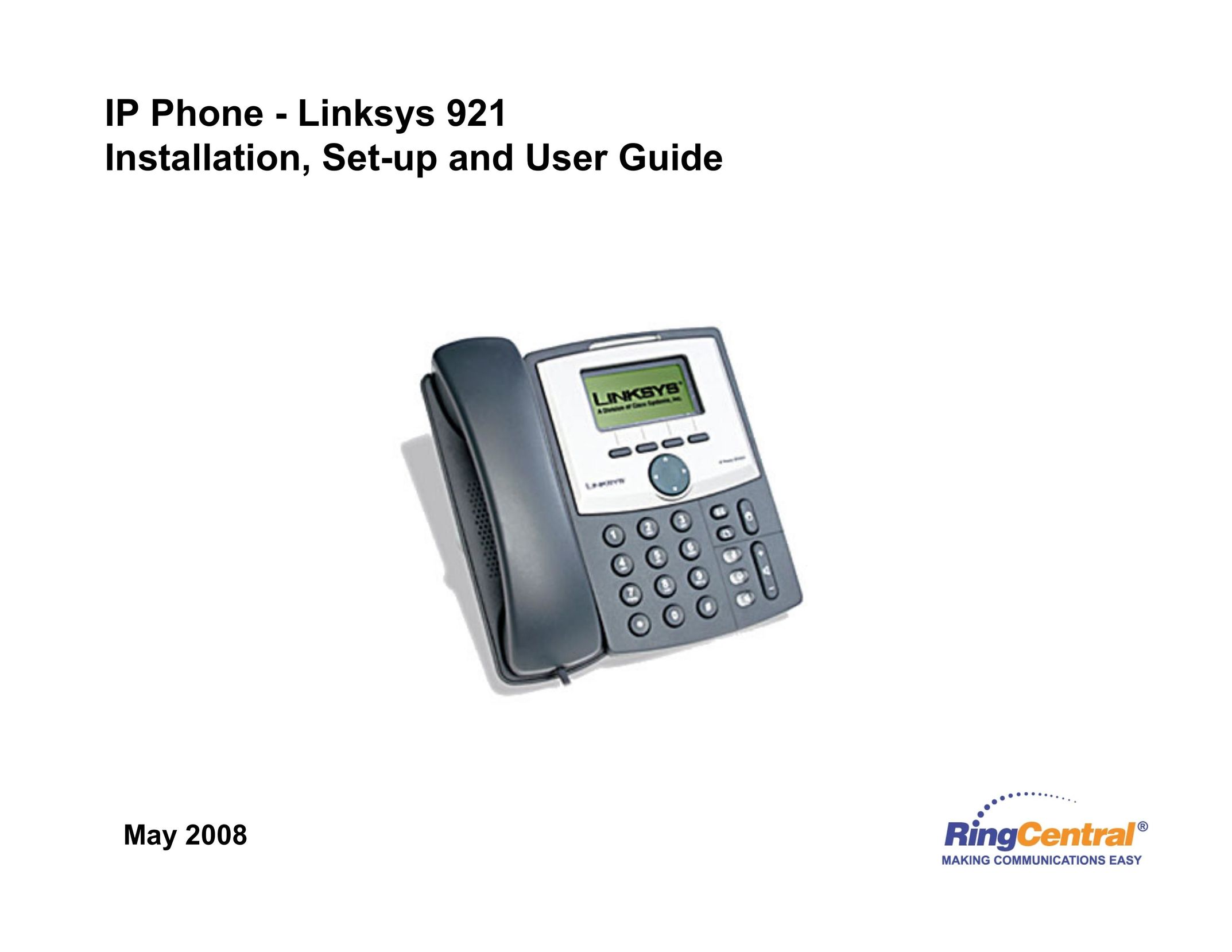 Linksys 921 IP Phone User Manual