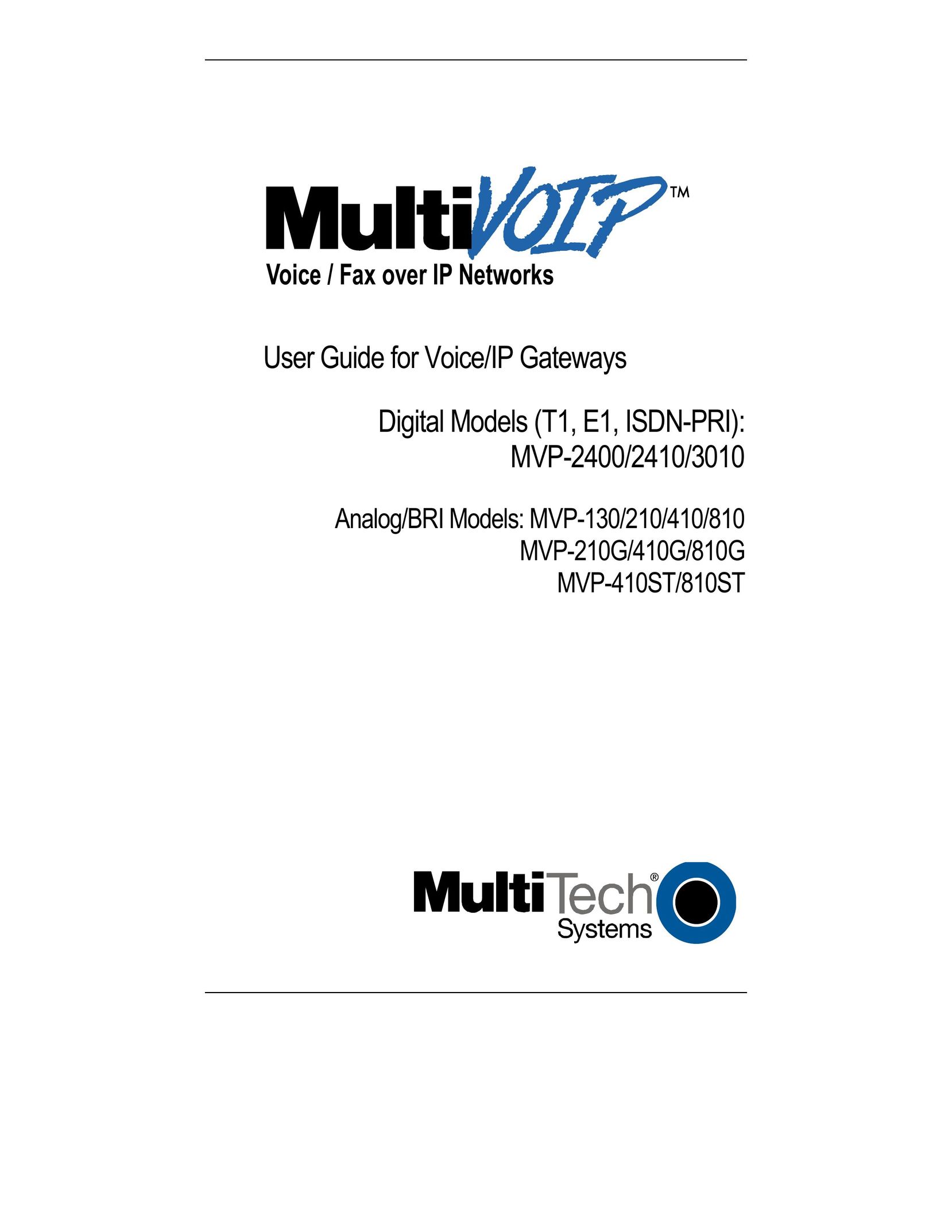 Multi-Tech Systems MVP-2400 IP Phone User Manual