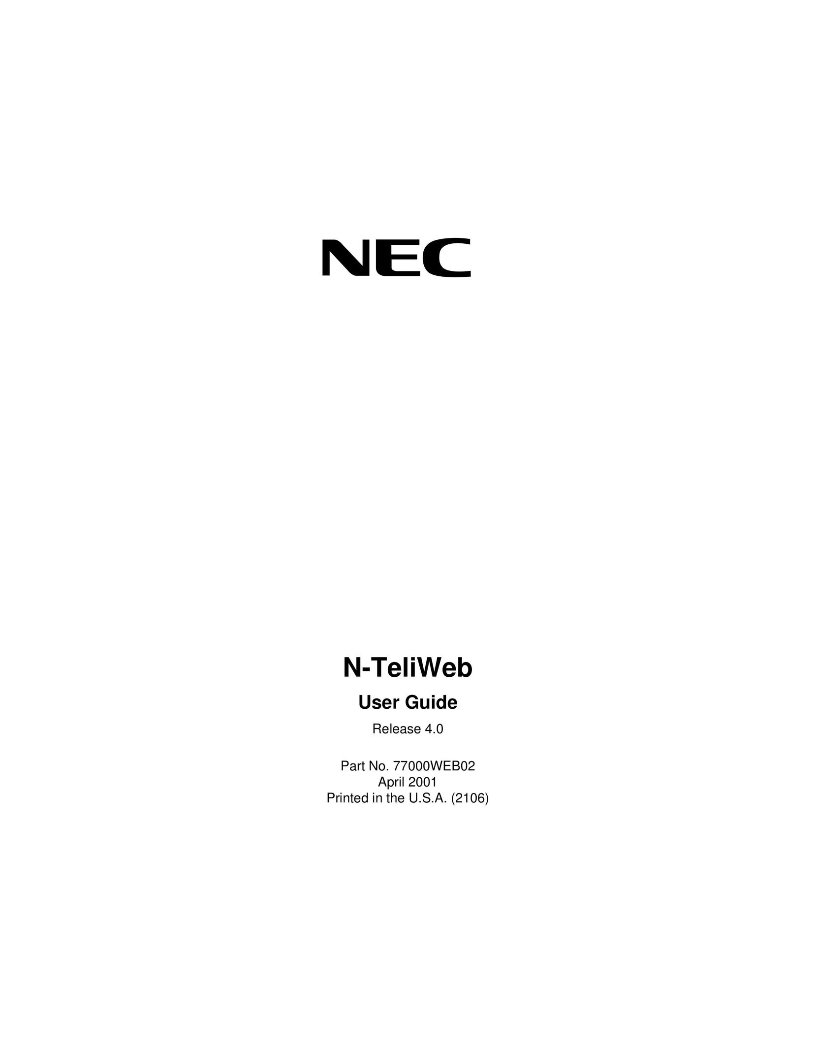 NEC 4 IP Phone User Manual