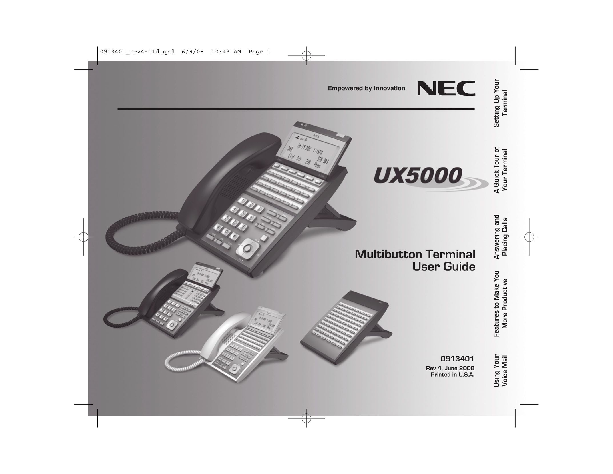 NEC UX5000 IP Phone User Manual