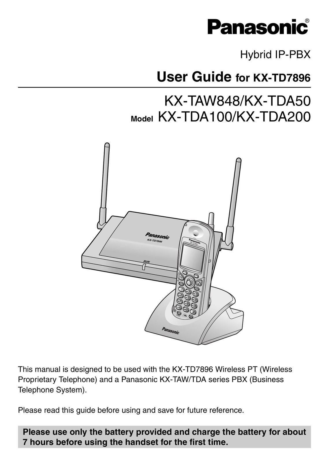 Panasonic KX-TD7896 IP Phone User Manual
