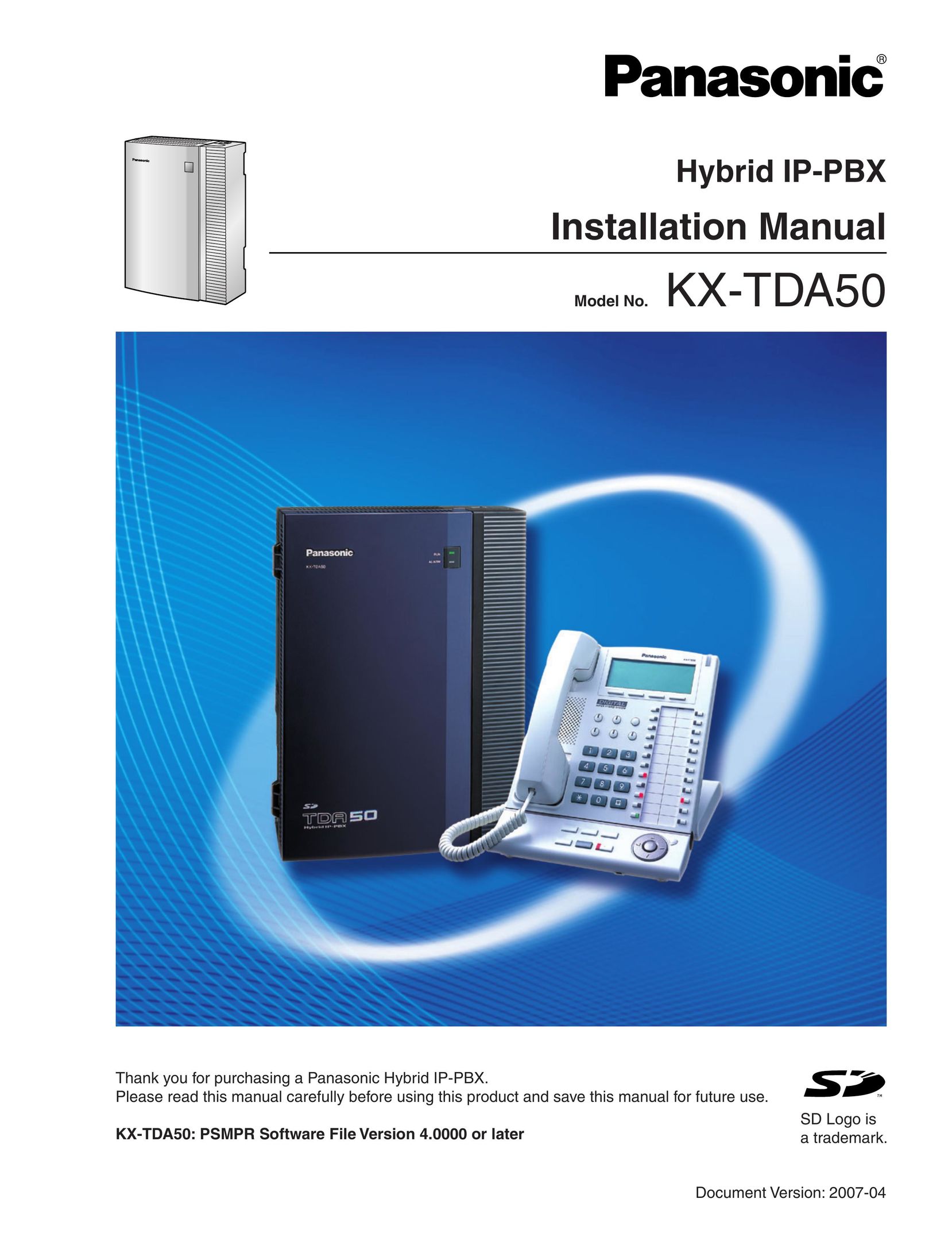 Panasonic KX-TDA50 IP Phone User Manual