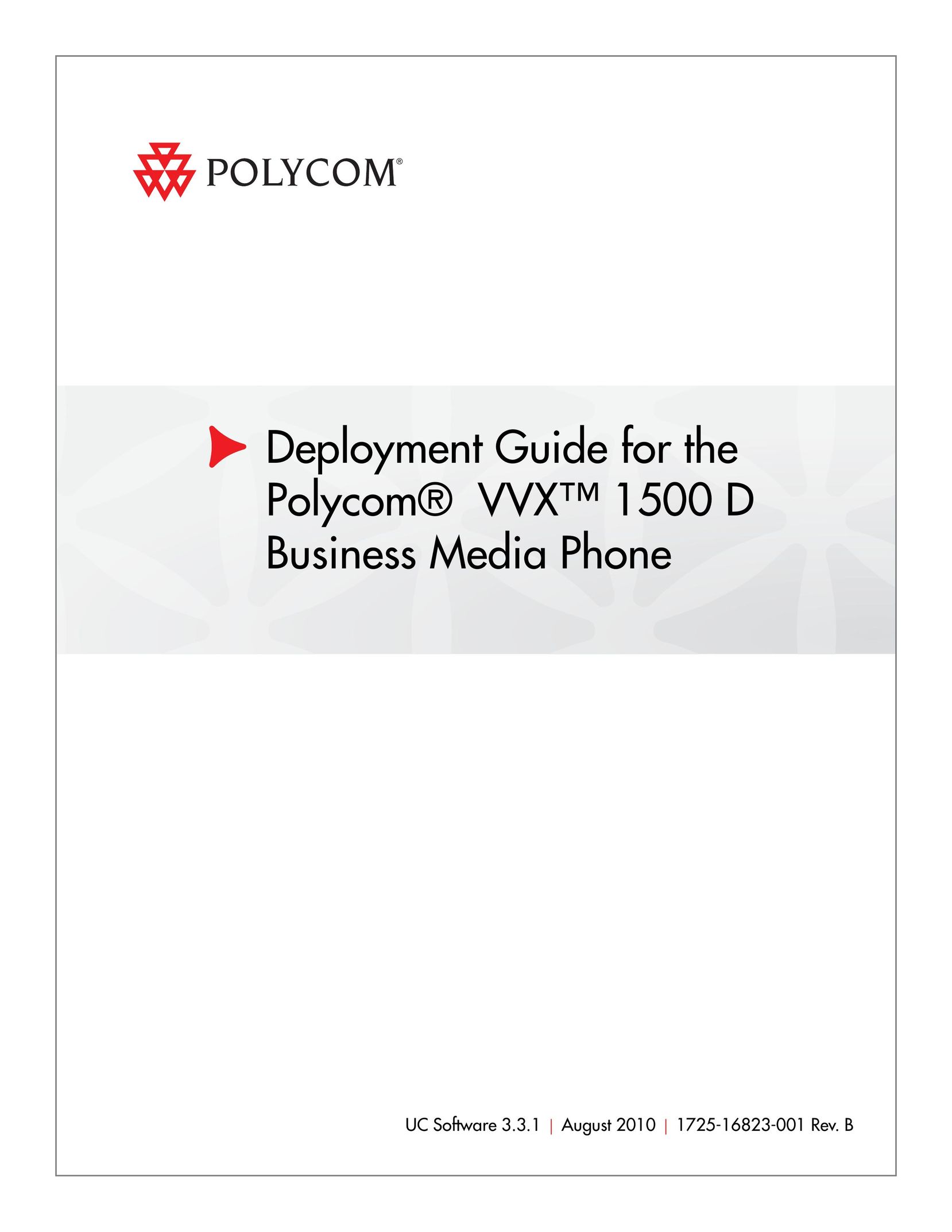 Polycom 1725-16823-001 IP Phone User Manual