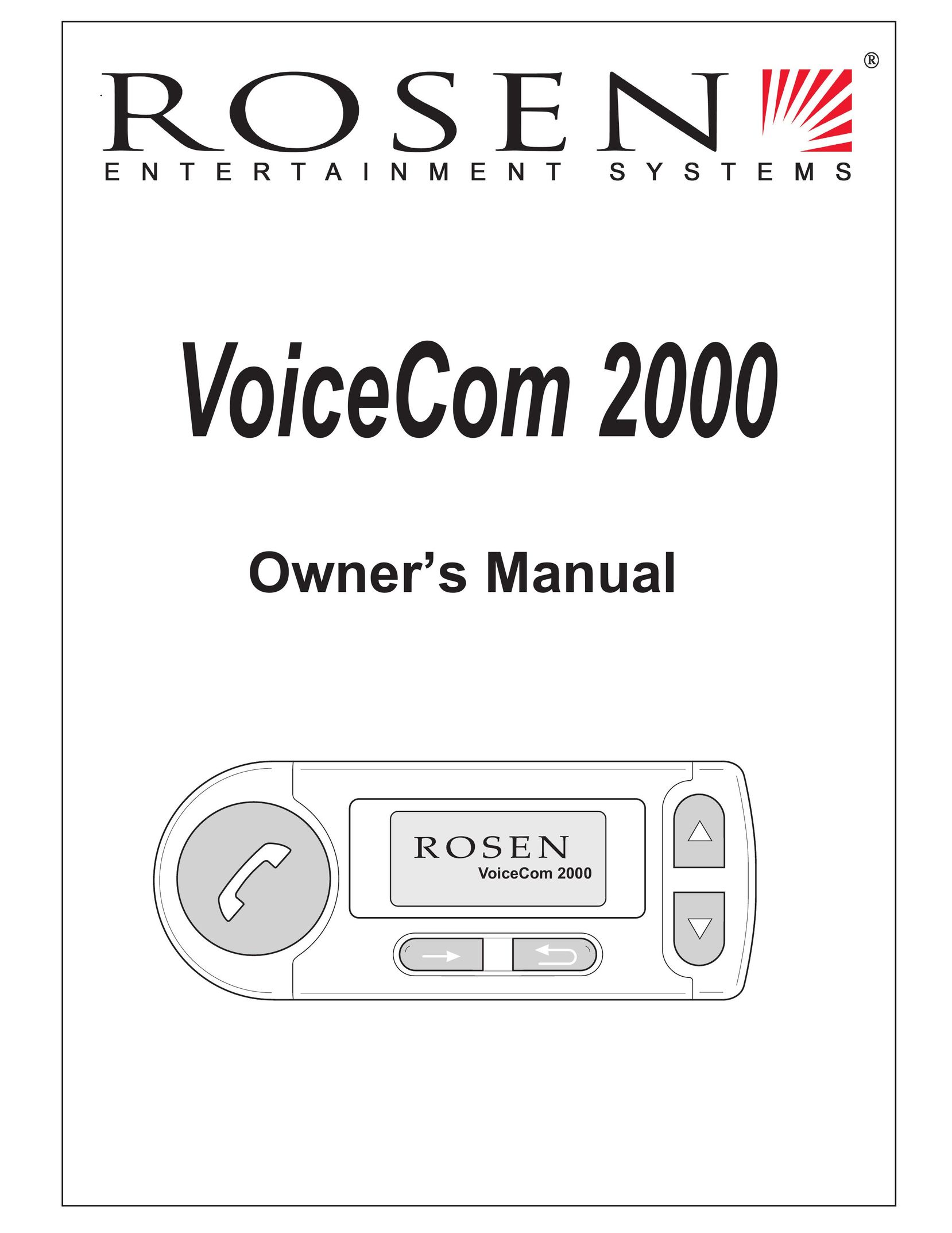 Rosen Entertainment Systems VoiceCom2000 IP Phone User Manual