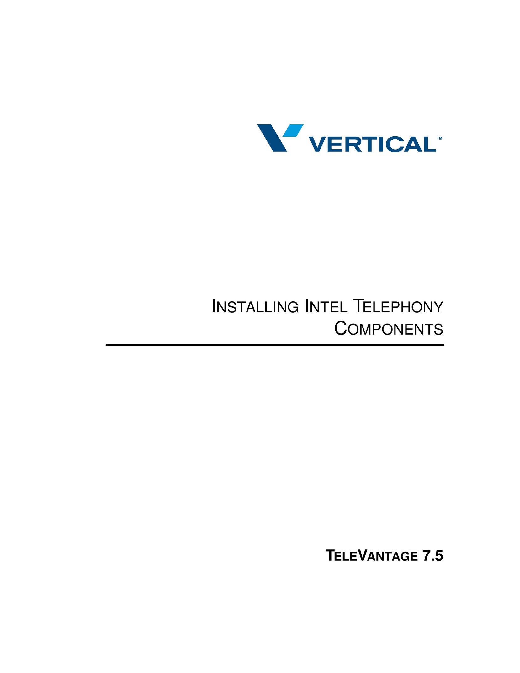 Vertical Communications TeleVantage 7.5 IP Phone User Manual