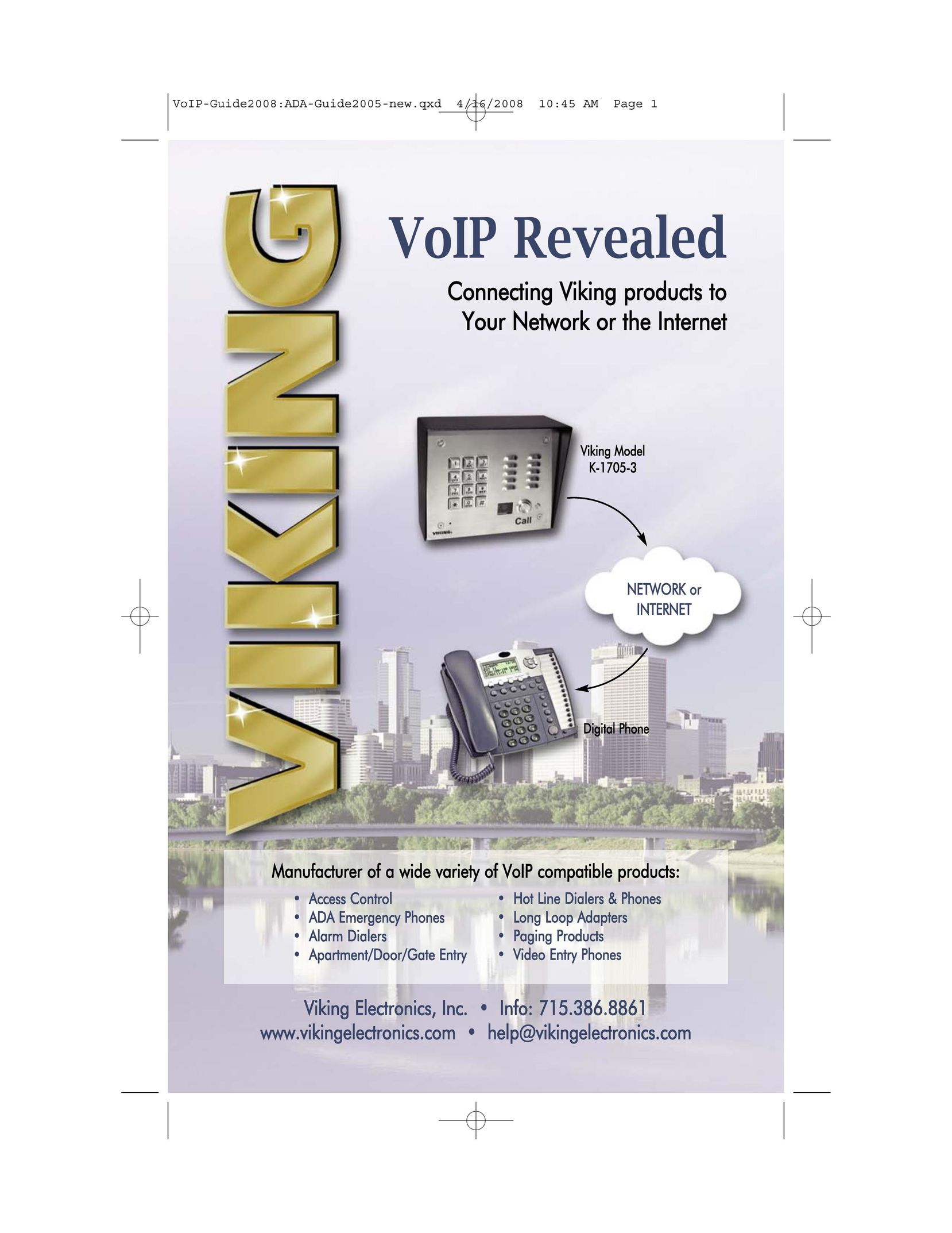 Viking K-1705-3 IP Phone User Manual