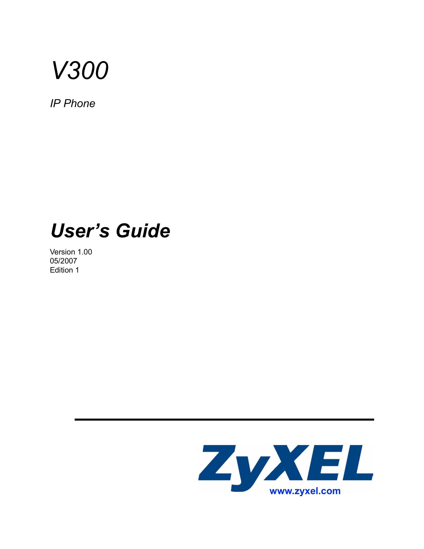 ZyXEL Communications V300 IP Phone User Manual