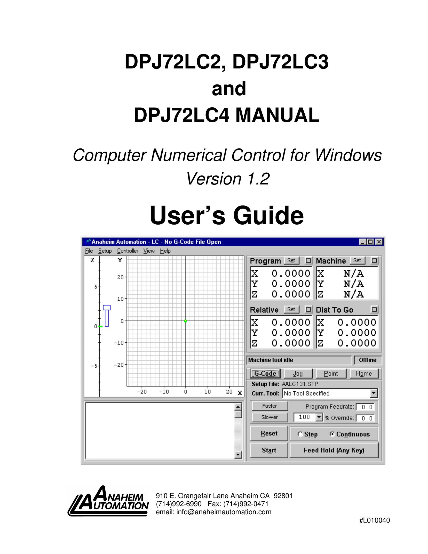 Anaheim DPJ72LC4 Pager User Manual