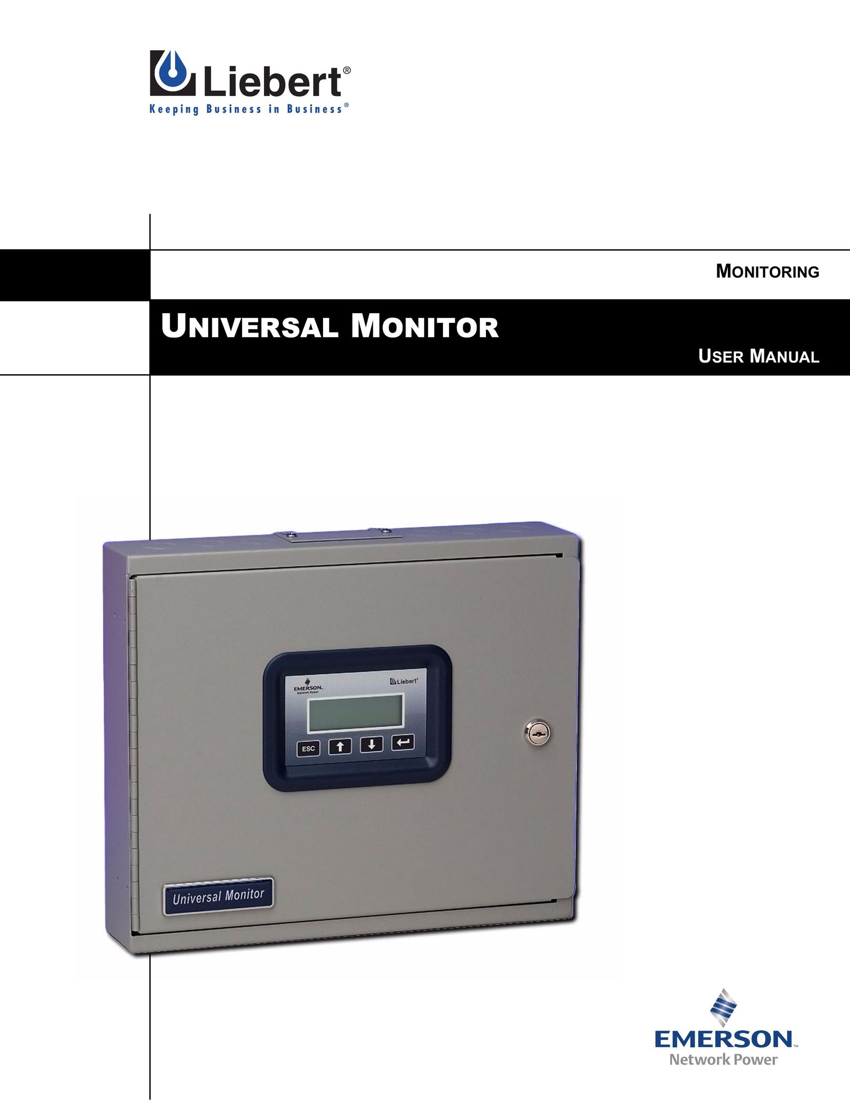 Liebert Universal Monitor Pager User Manual