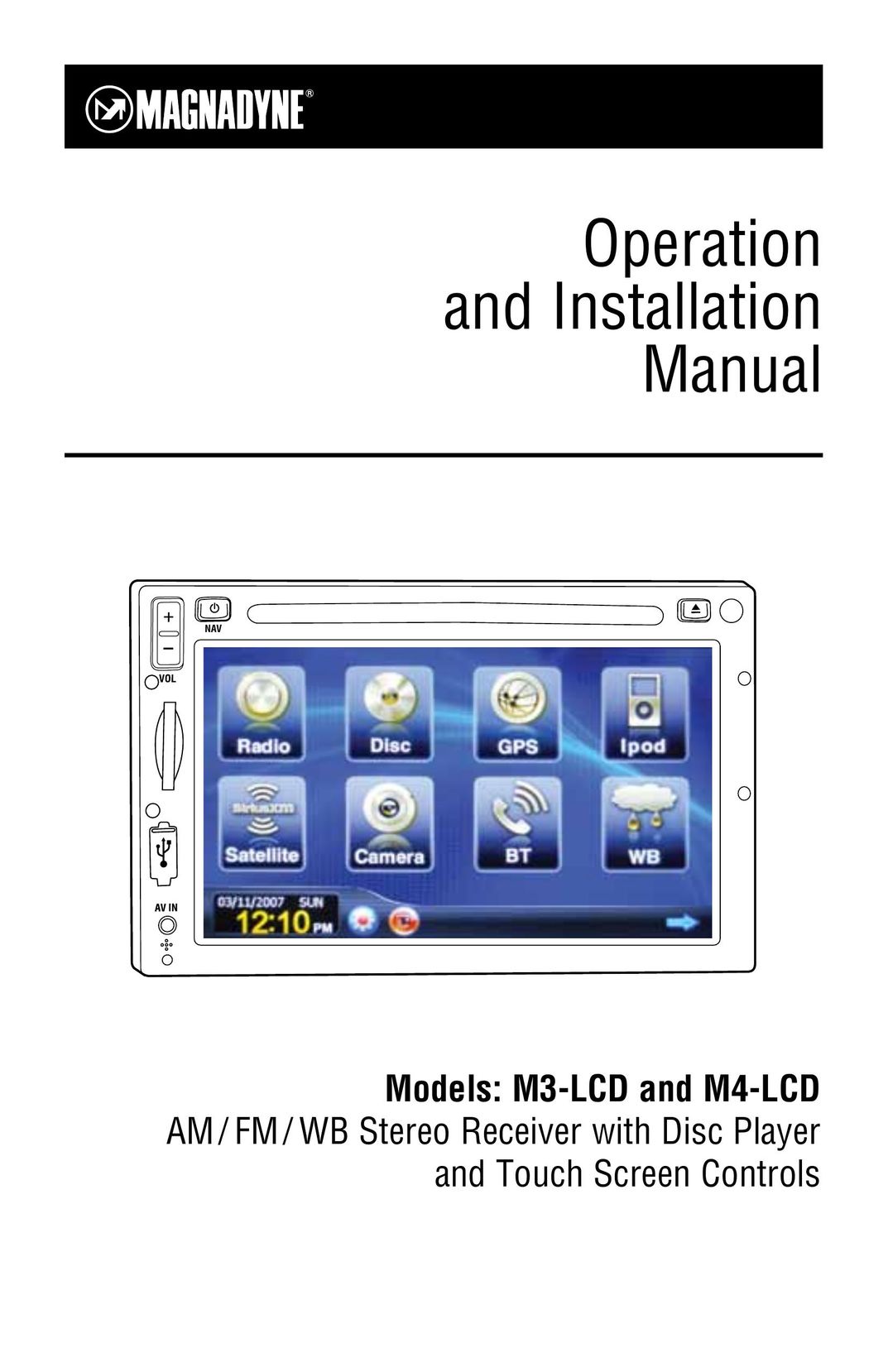 Magnat Audio M3-LCD/M4-LCD Pager User Manual