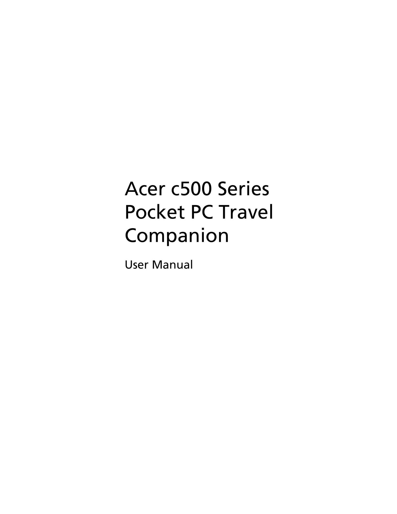 Acer C500 PDAs & Smartphones User Manual