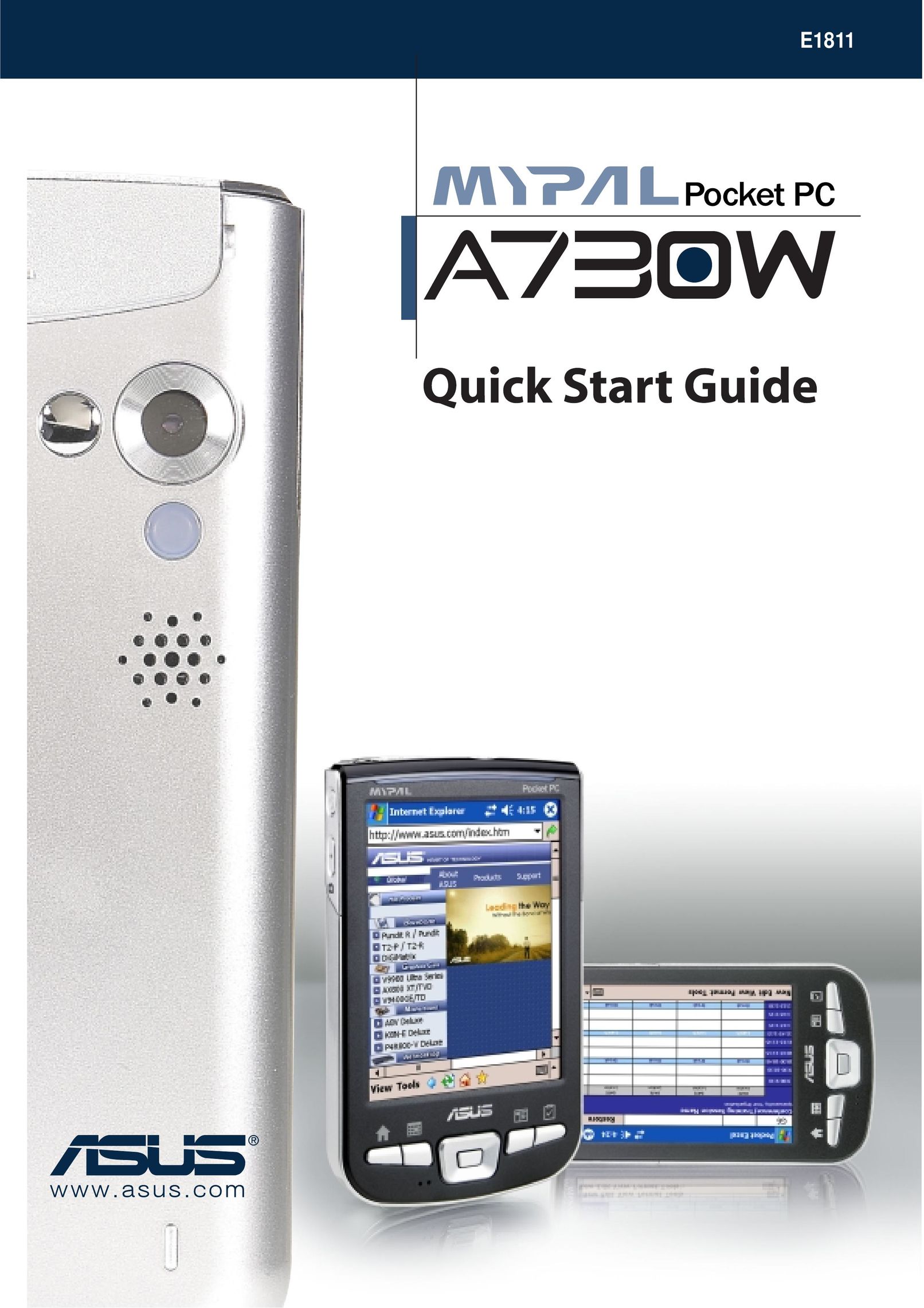 Asus A730W PDAs & Smartphones User Manual