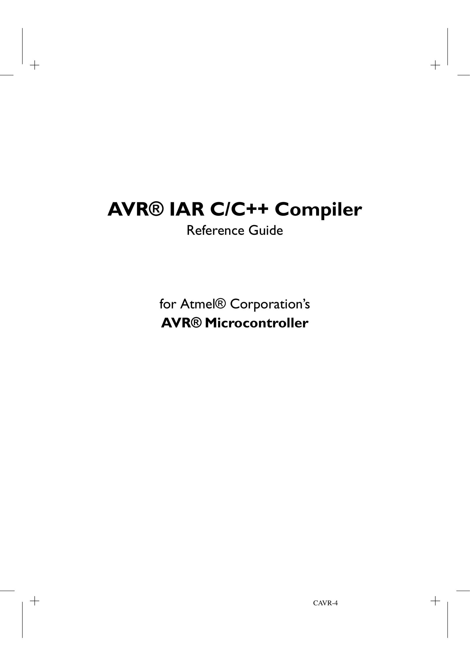 Atmel CAVR-4 PDAs & Smartphones User Manual