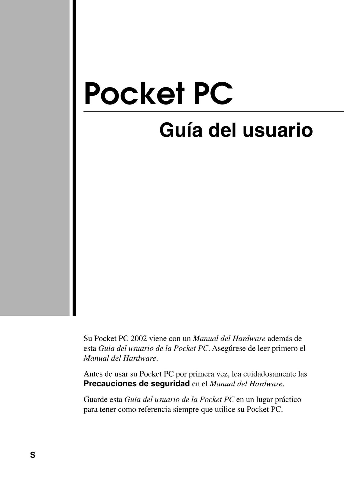 Casio 2002 PDAs & Smartphones User Manual