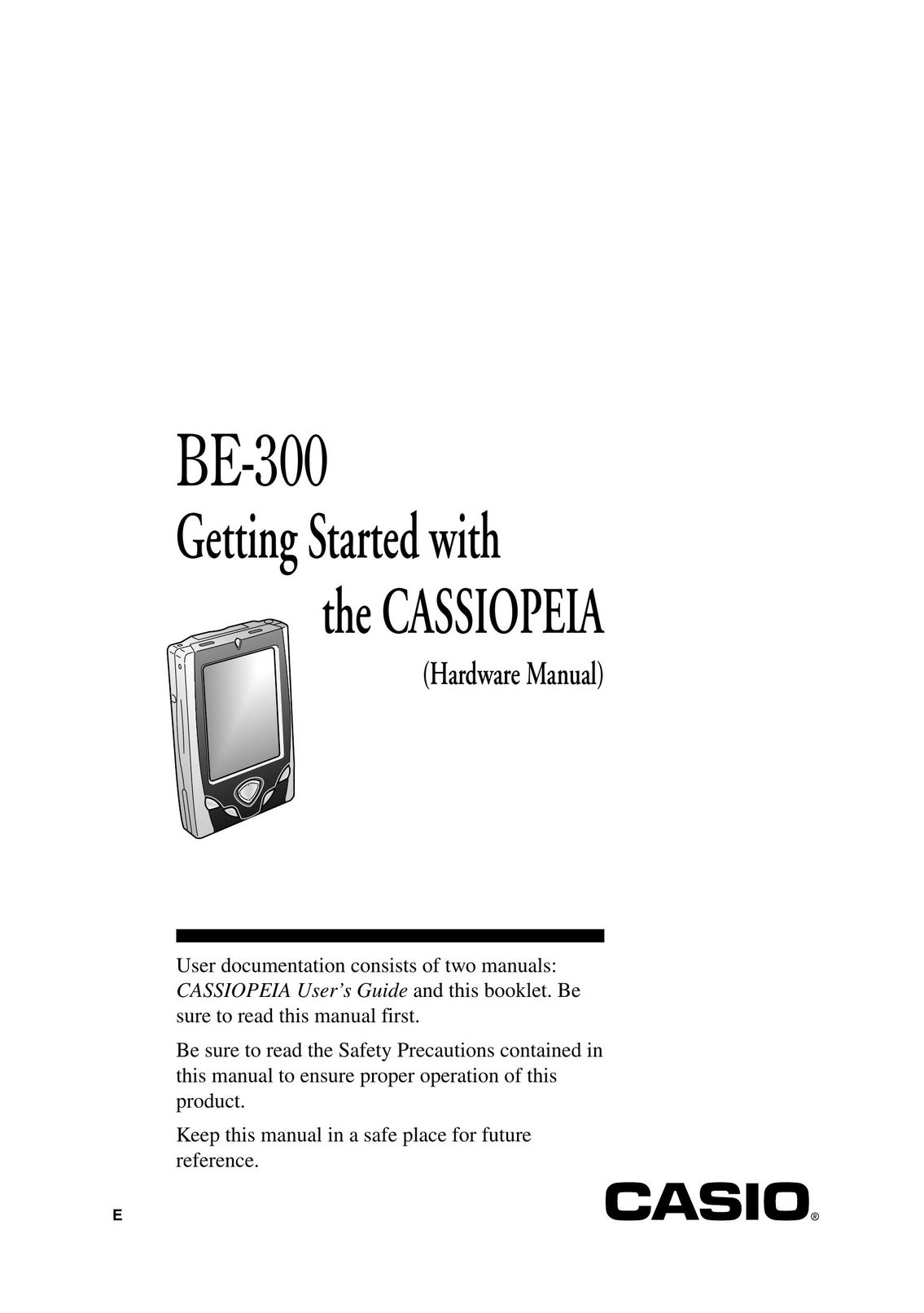 Casio BE-300 PDAs & Smartphones User Manual