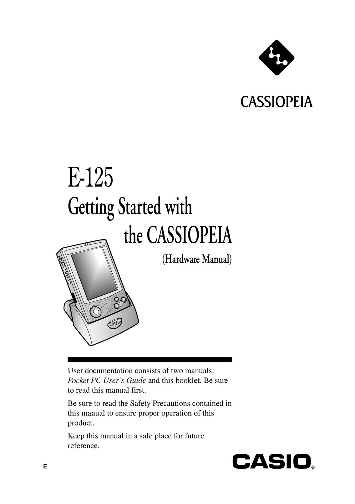 Casio E-125 PDAs & Smartphones User Manual