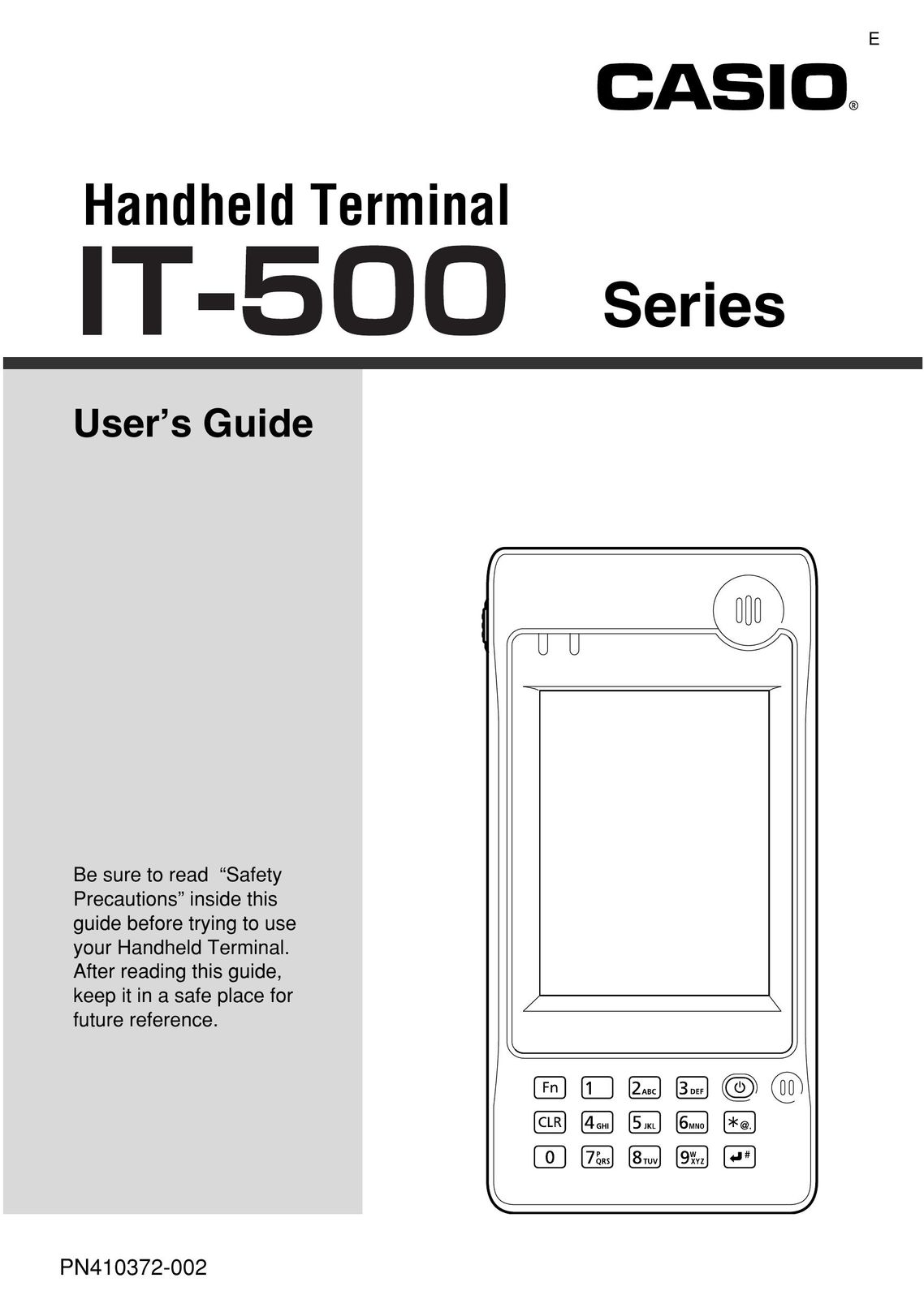 Casio IT-500 PDAs & Smartphones User Manual