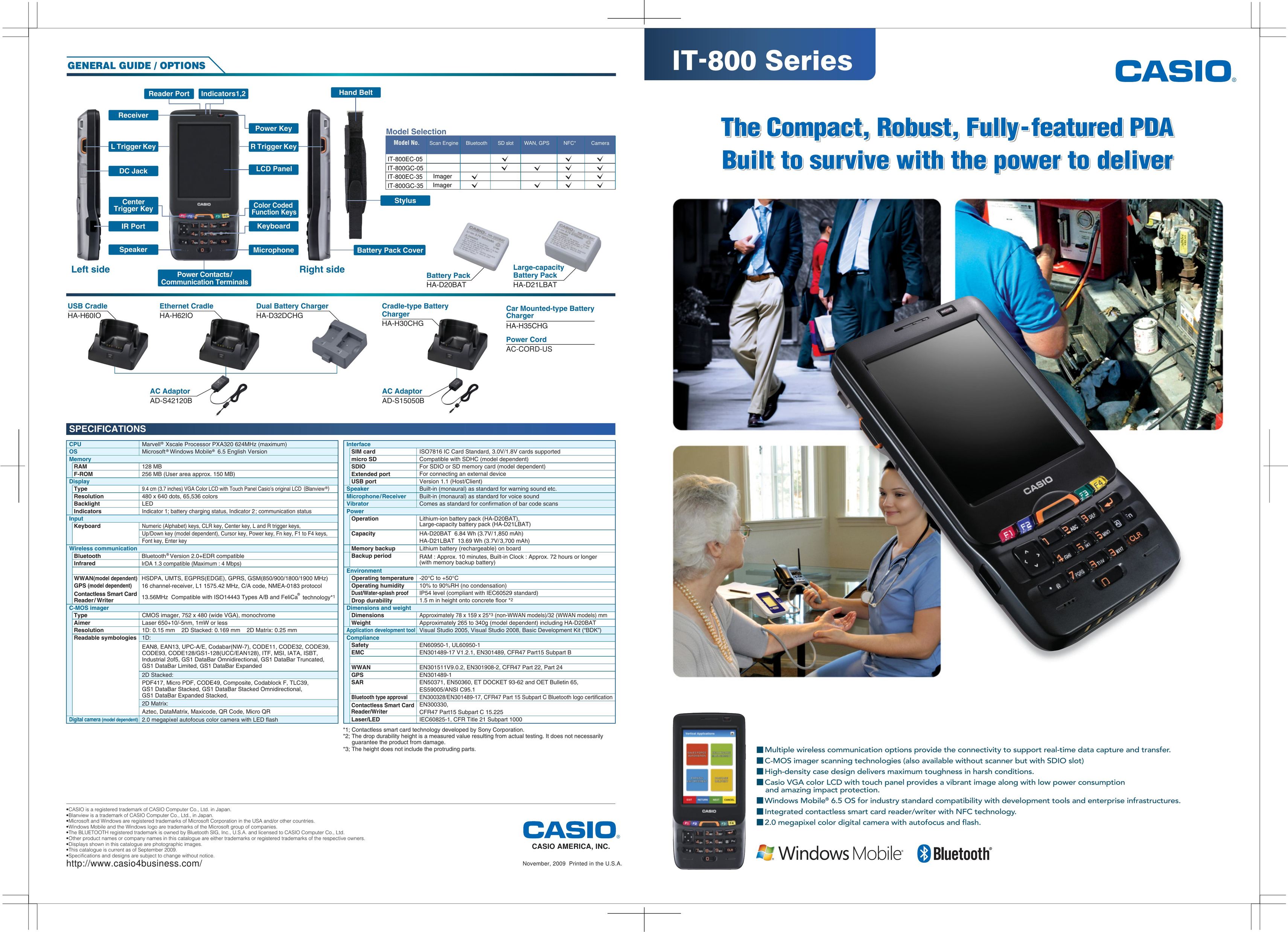 Casio IT-800 PDAs & Smartphones User Manual