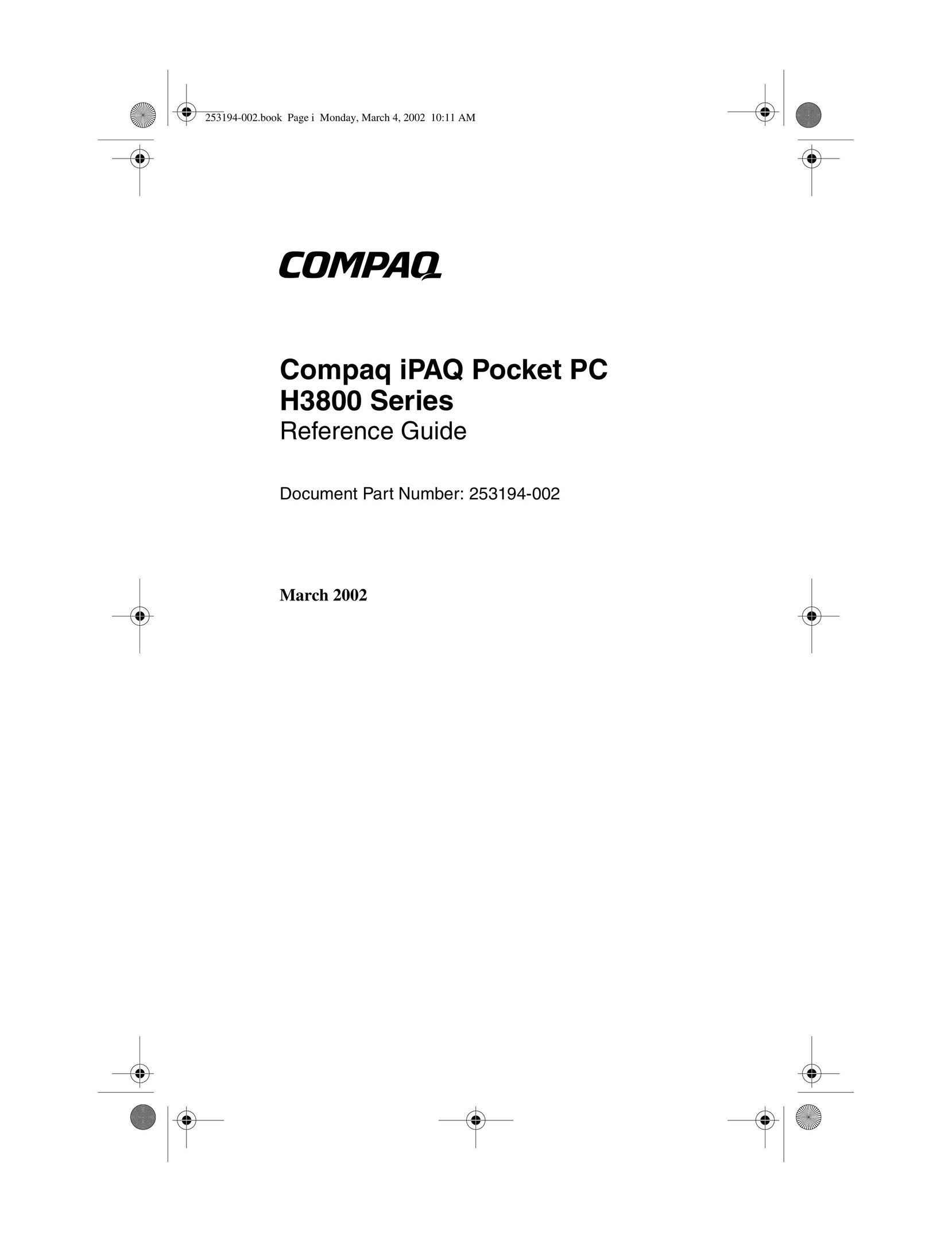 Compaq H3800 PDAs & Smartphones User Manual