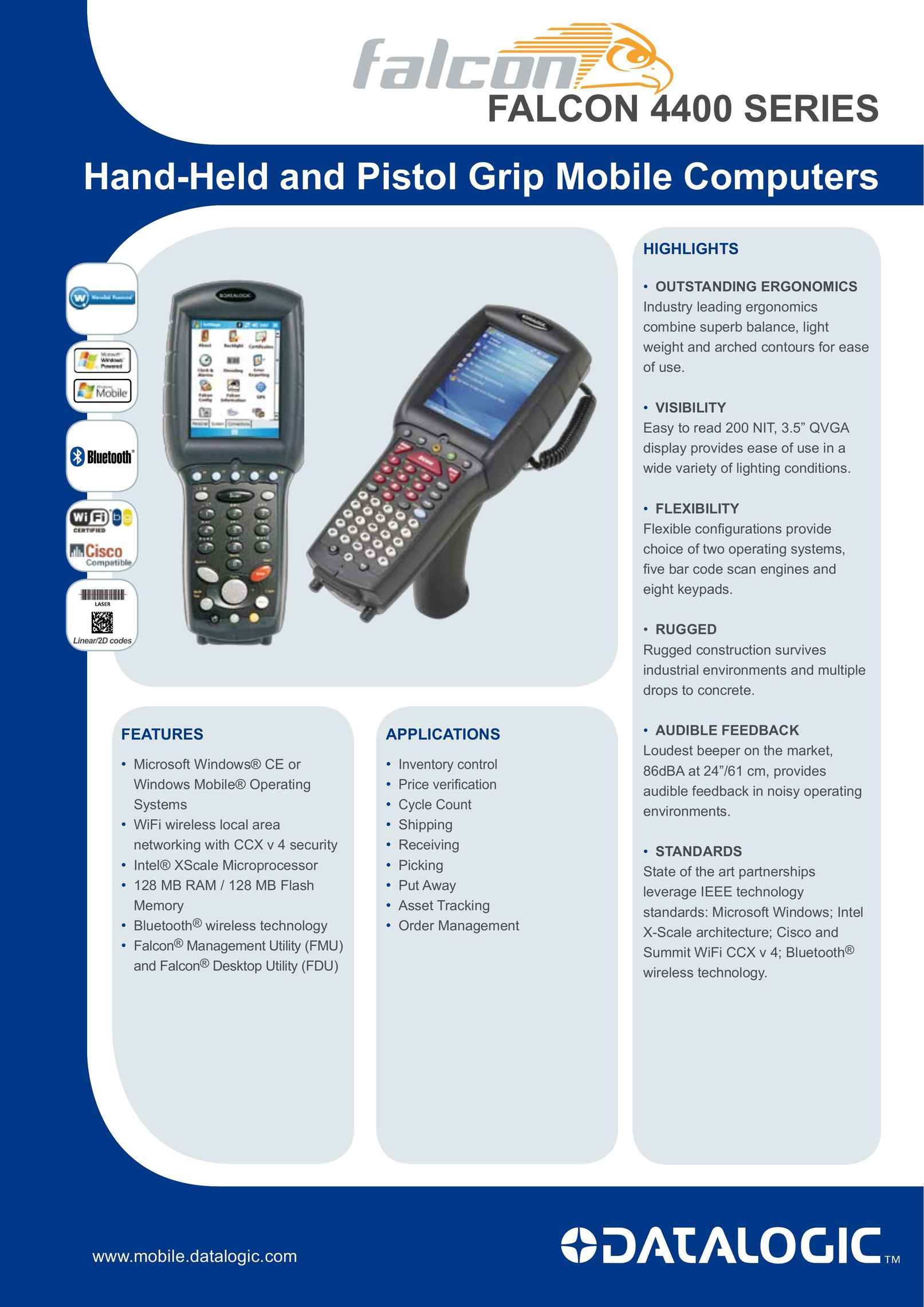 Datalogic Scanning 4400 SERIES PDAs & Smartphones User Manual