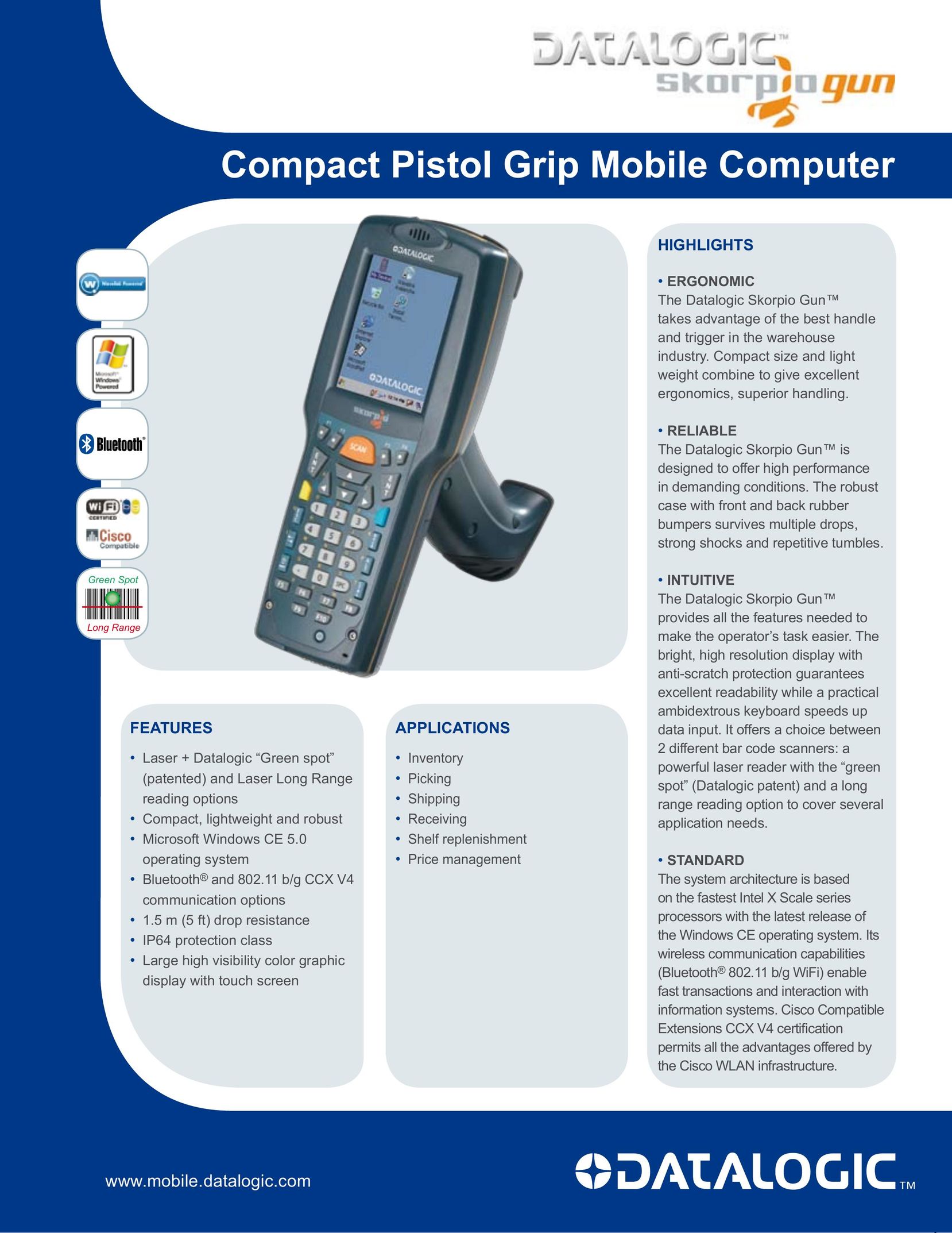 Datalogic Scanning Mobile Computer PDAs & Smartphones User Manual