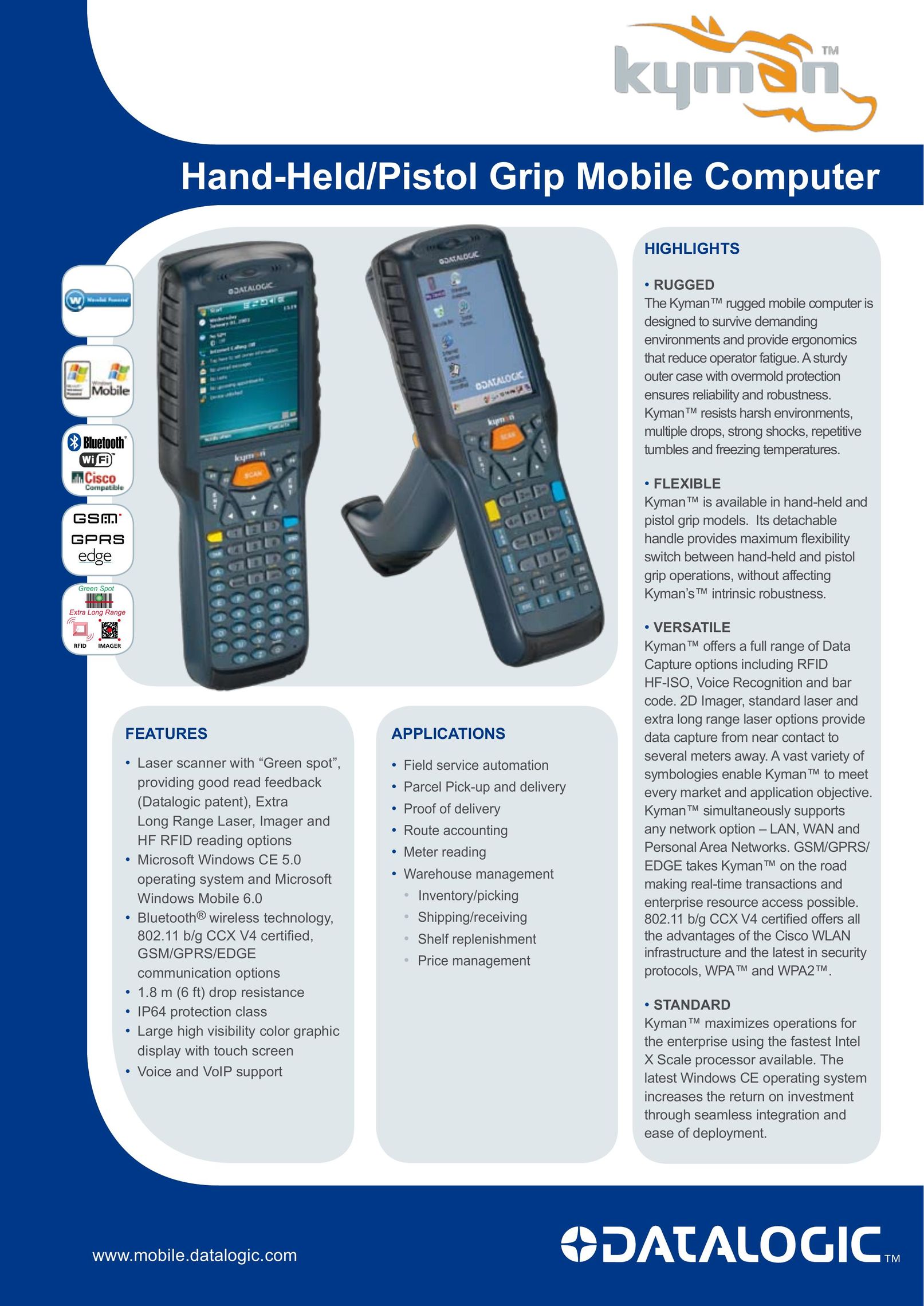Datalogic Scanning xxx-6xx PDAs & Smartphones User Manual