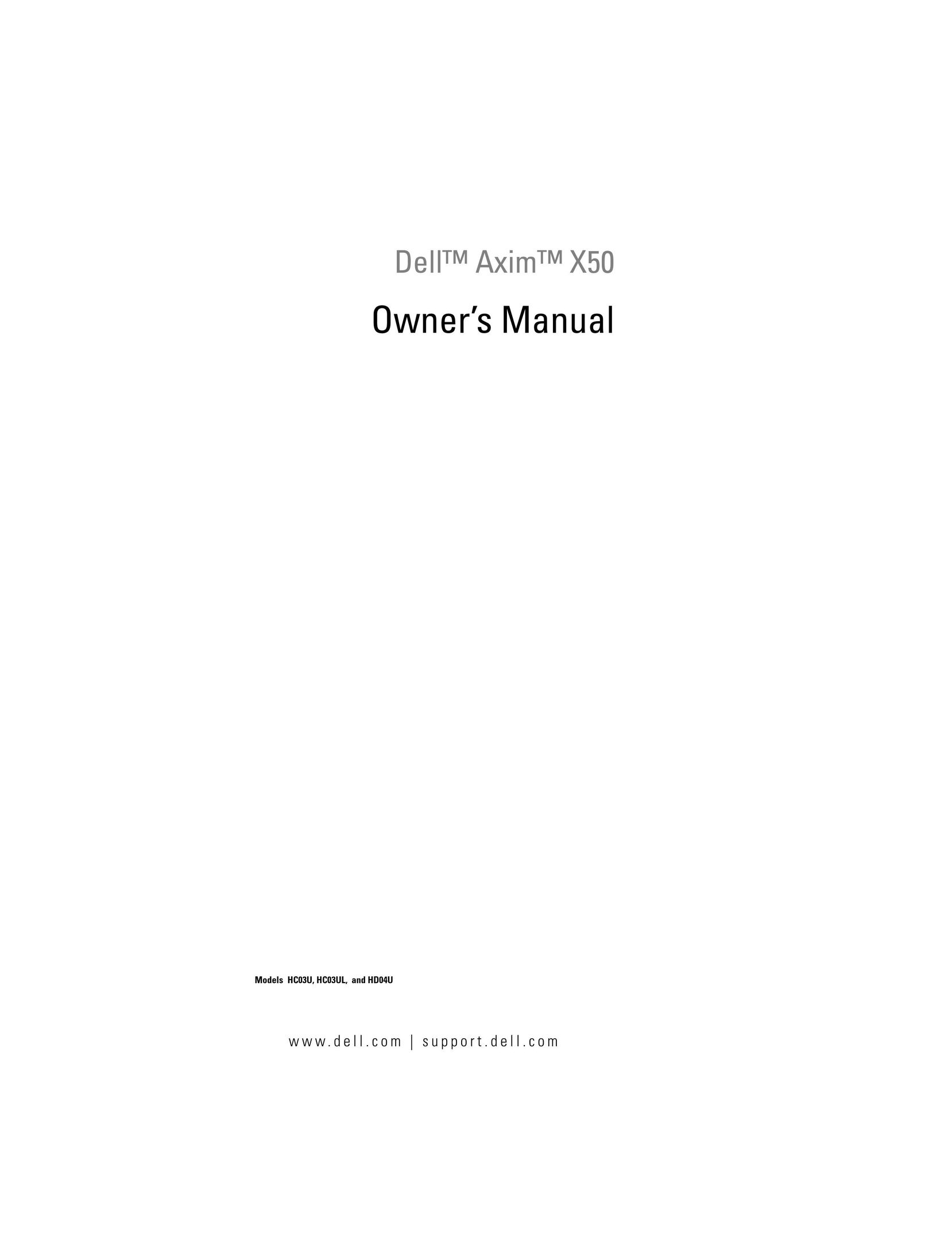 Dell X50 PDAs & Smartphones User Manual