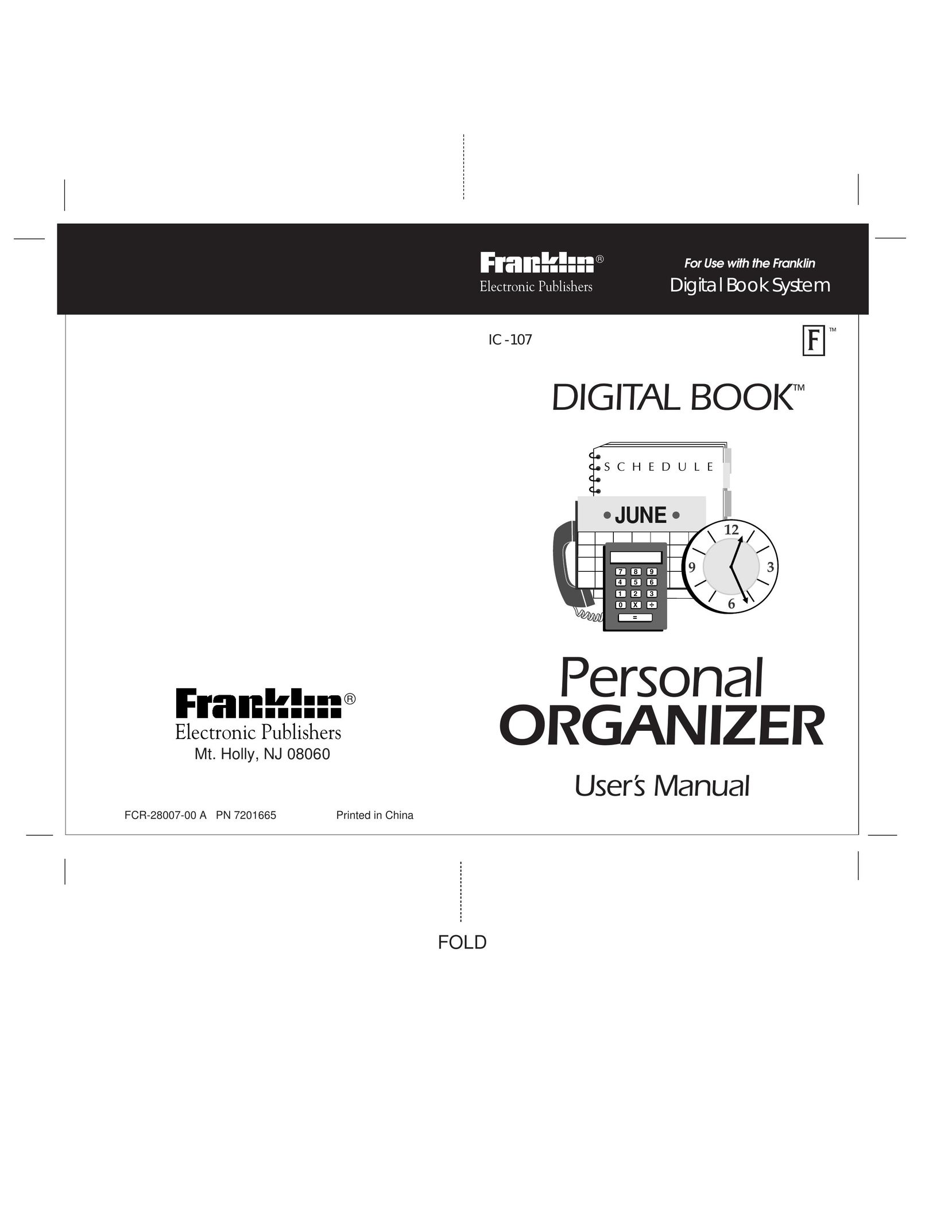 Franklin IC-107 PDAs & Smartphones User Manual