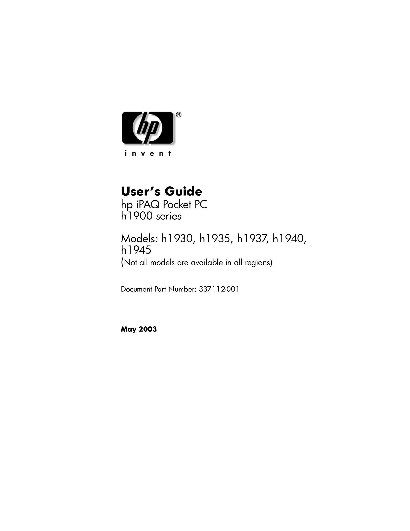 HP (Hewlett-Packard) H1930 PDAs & Smartphones User Manual