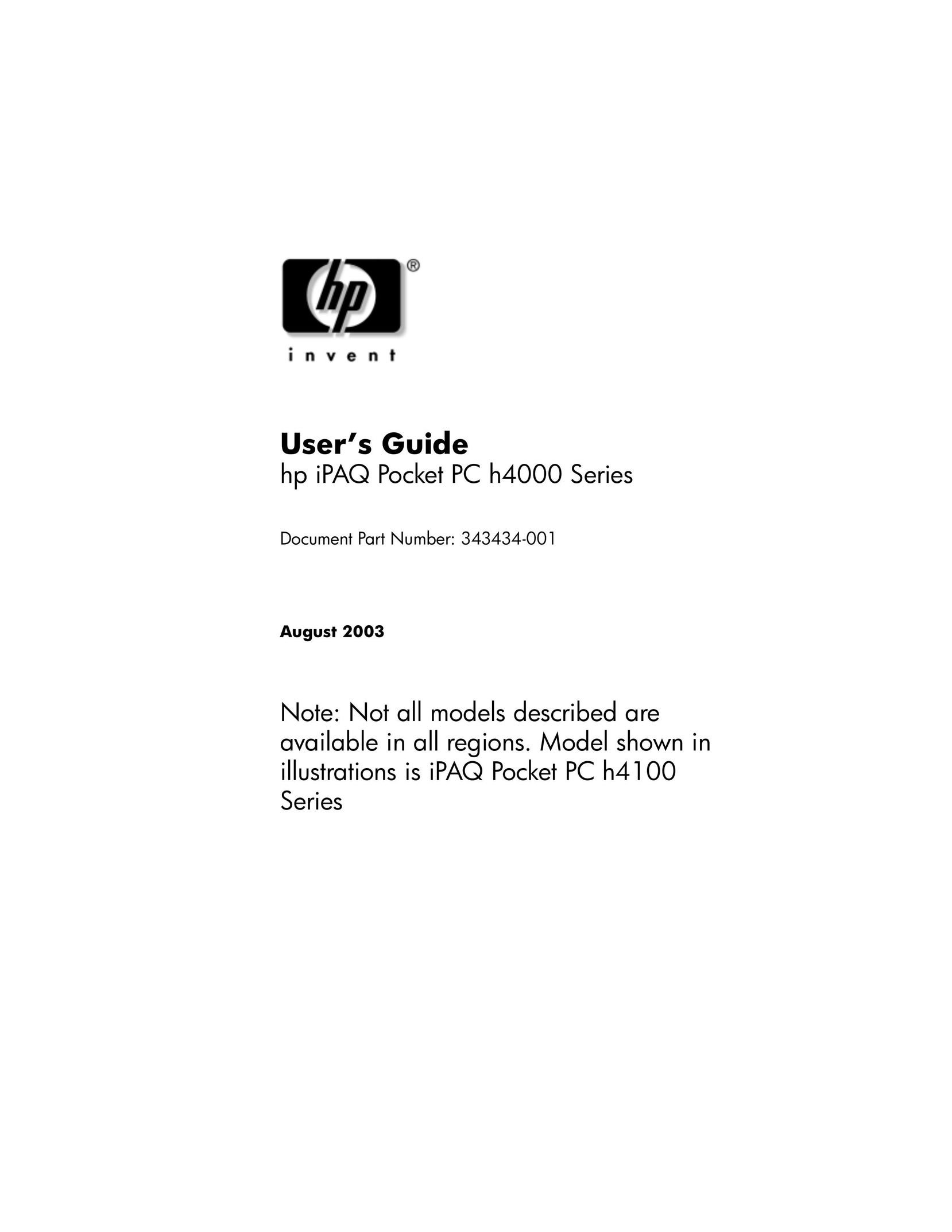 HP (Hewlett-Packard) h4000 PDAs & Smartphones User Manual