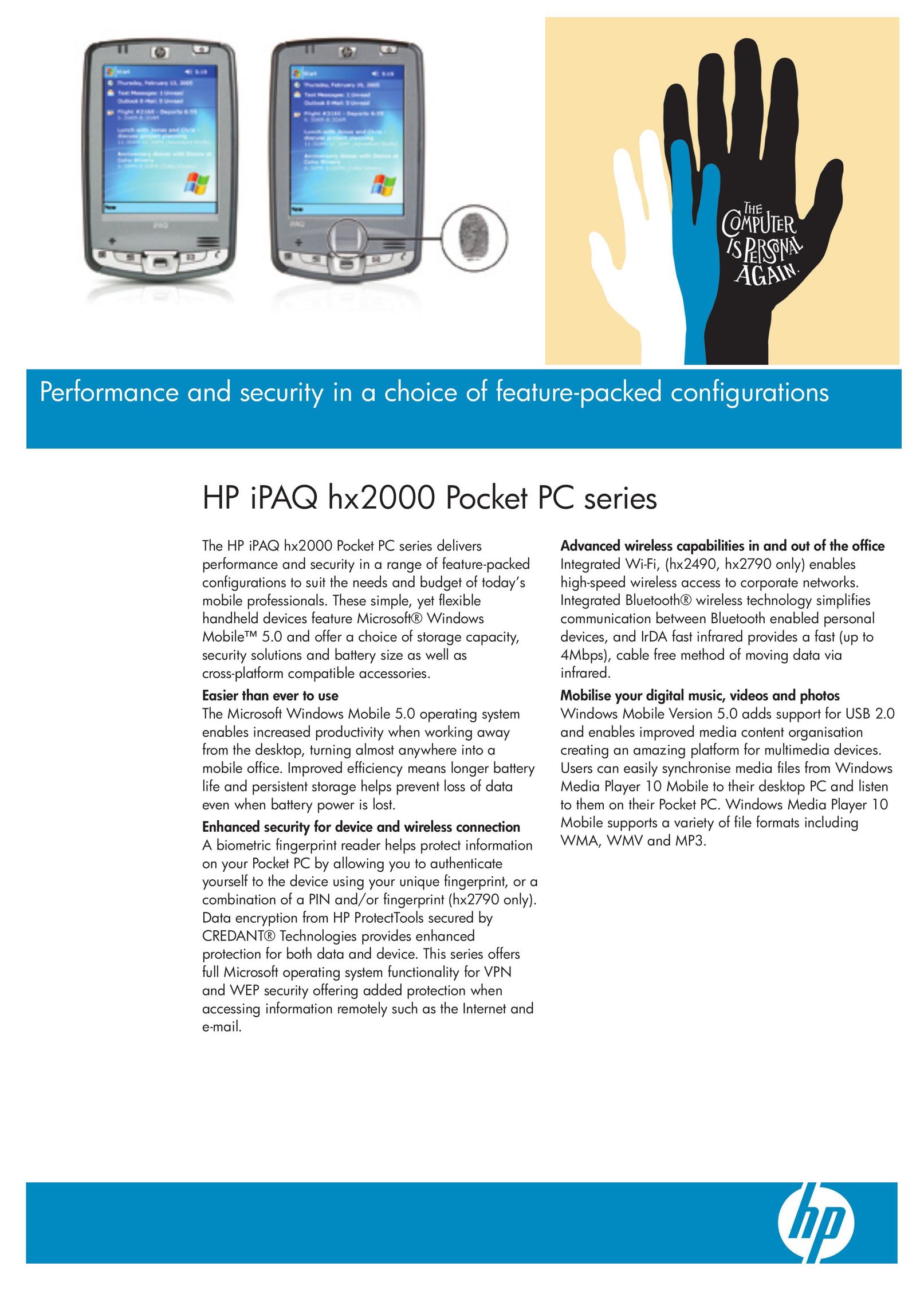 HP (Hewlett-Packard) hx2000 Series PDAs & Smartphones User Manual