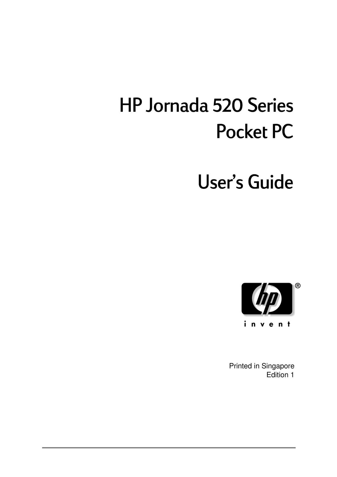 HP (Hewlett-Packard) Jornada 520 PDAs & Smartphones User Manual