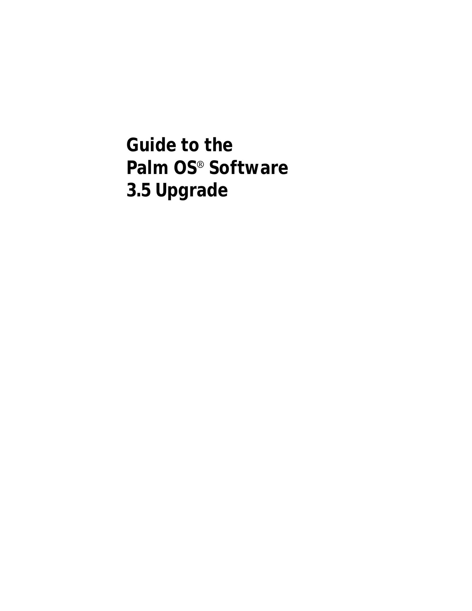 Palm P/N: 405-1695 PDAs & Smartphones User Manual