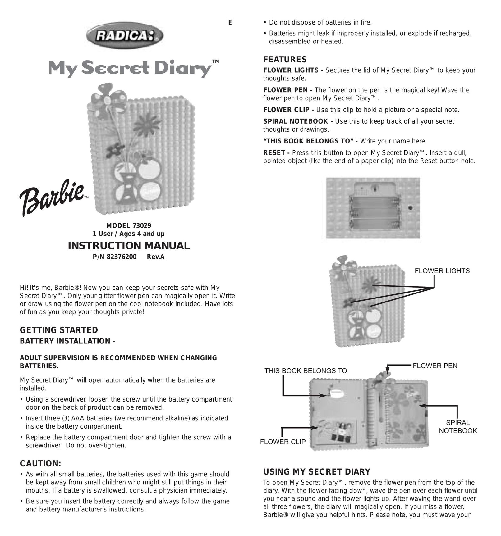 Radica Games 73029 PDAs & Smartphones User Manual